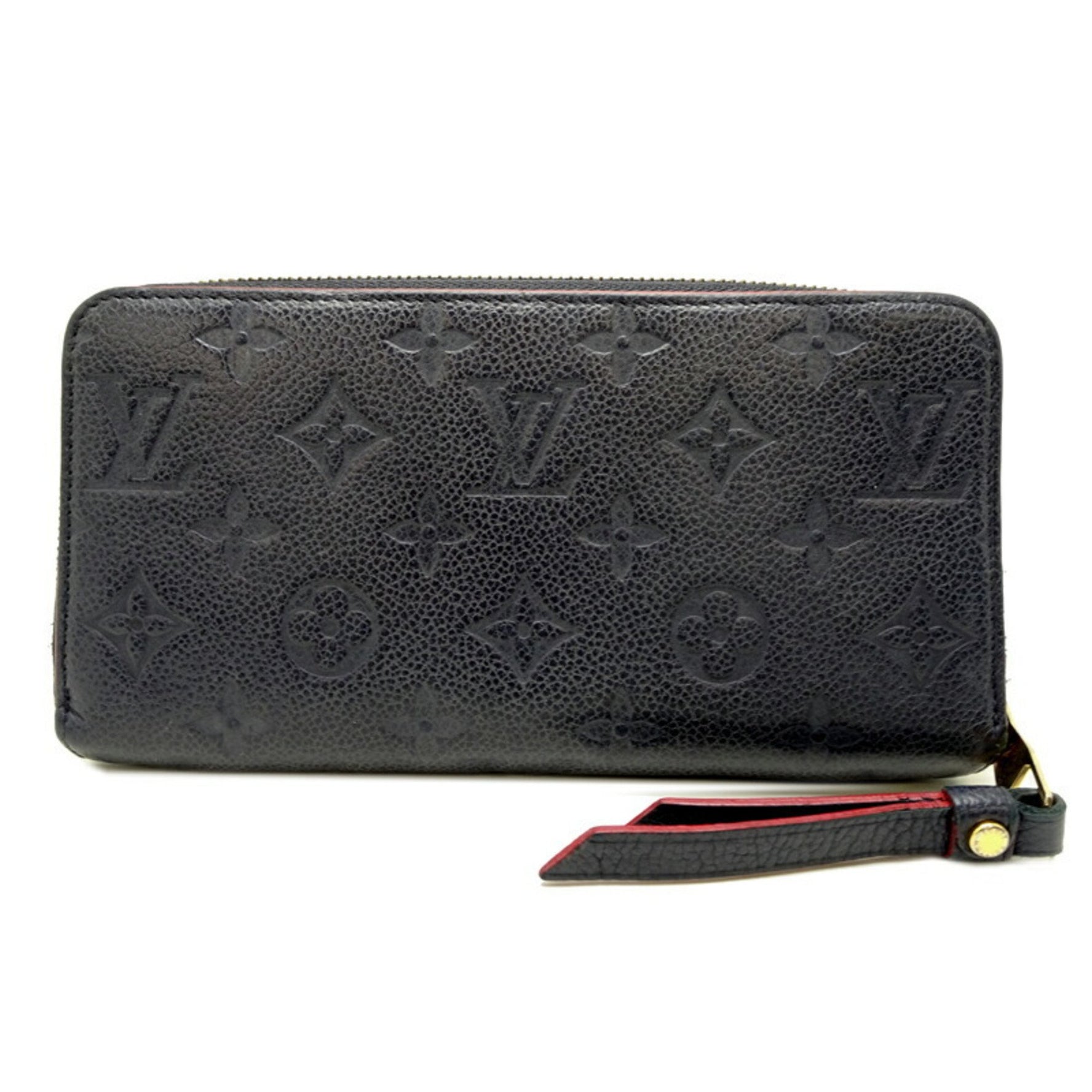 Louis Vuitton Zippy Wallet Long Monogram Empreinte Marine Rouge (Navy)