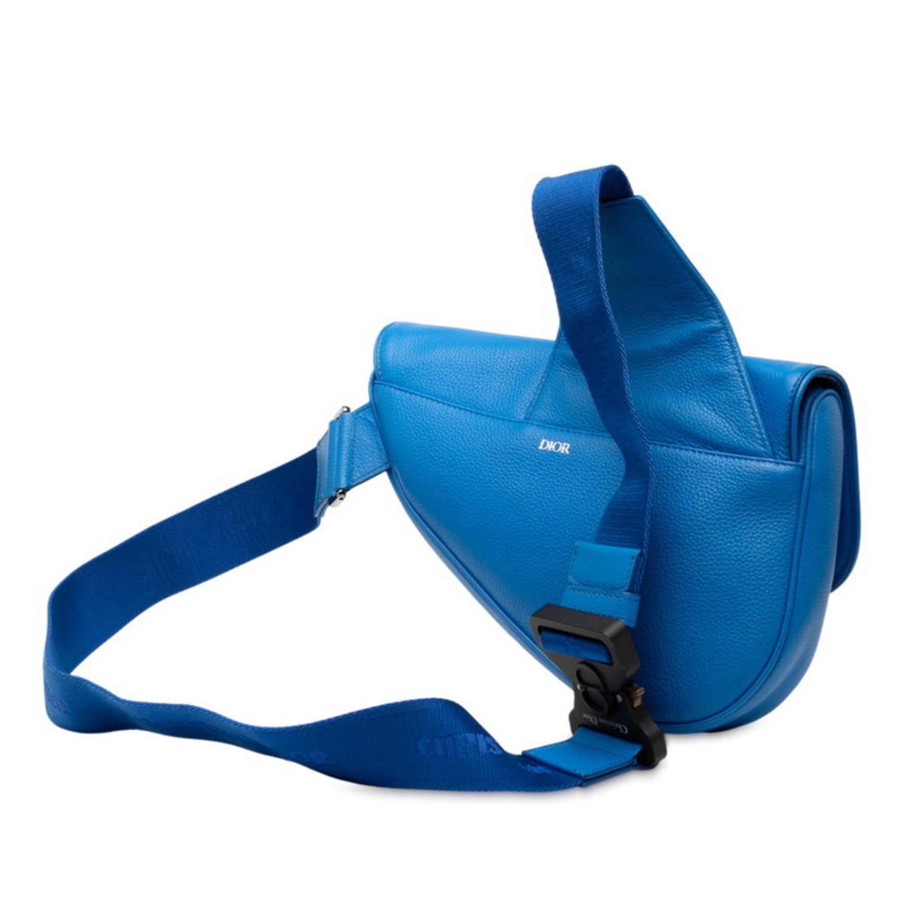 Christian Dior Dior Maxi Saddle Bag Shoulder Body Leather