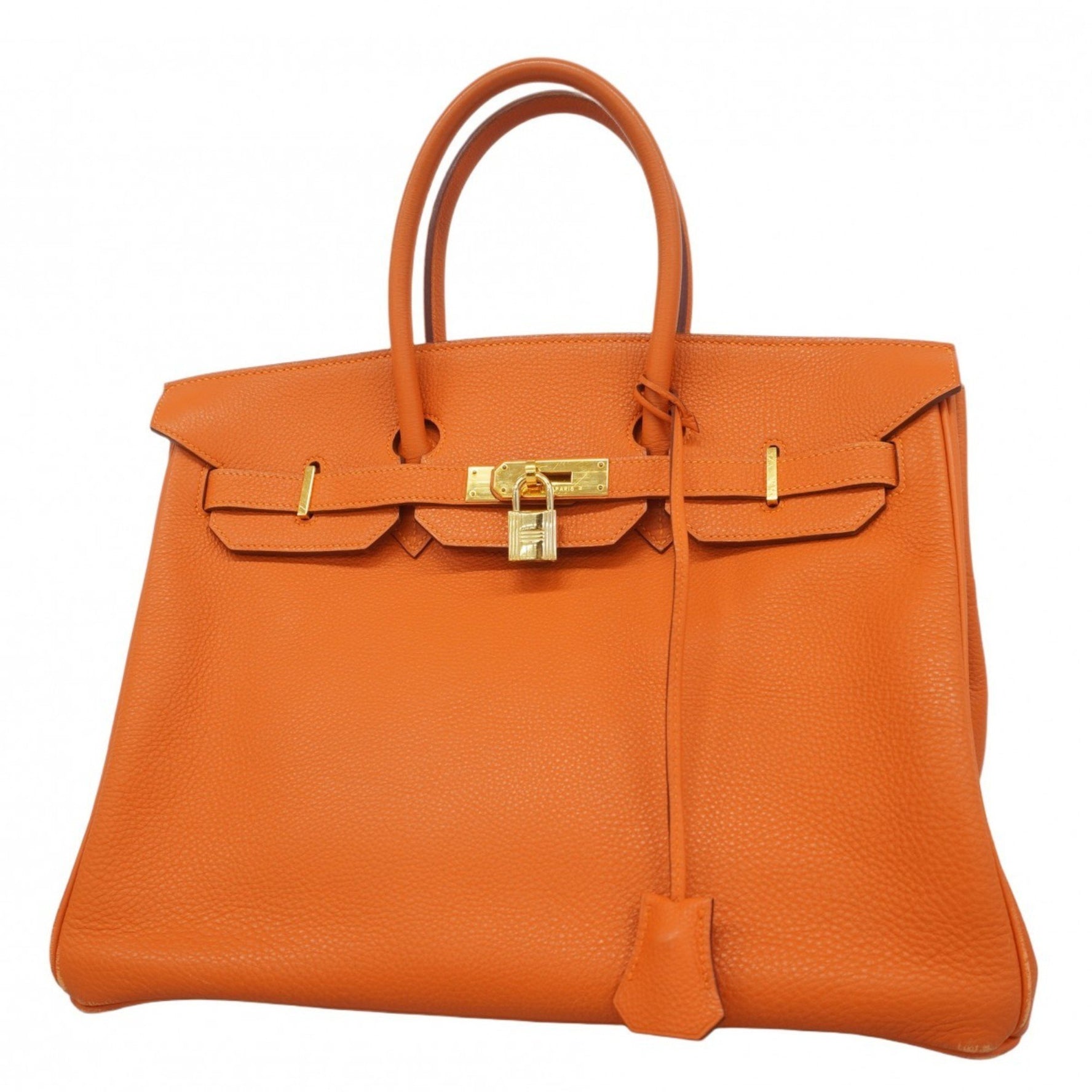 Hermes handbag Birkin 35 Togo orange F stamped ladies