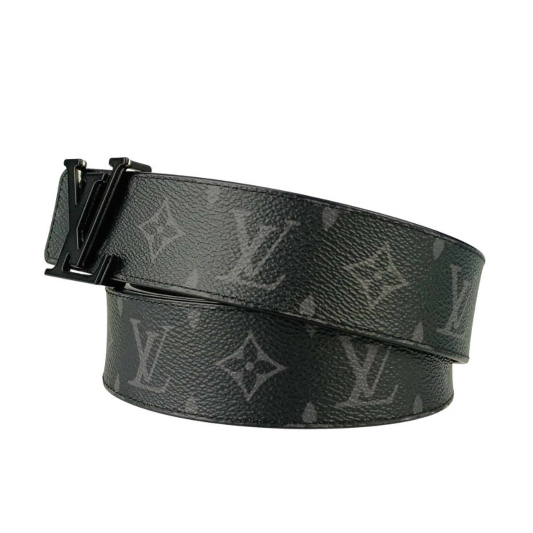 LOUIS VUITTON LV Optic Belt Black Monogram Eclipse Men's