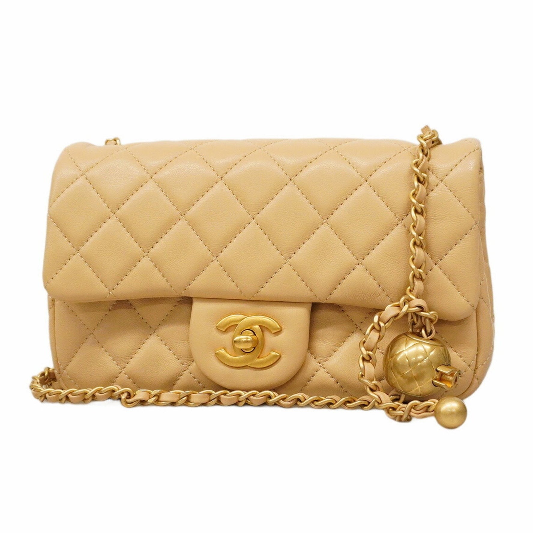 Chanel Mini Matelasse Shoulder Bag with Chain Bag, Lambskin