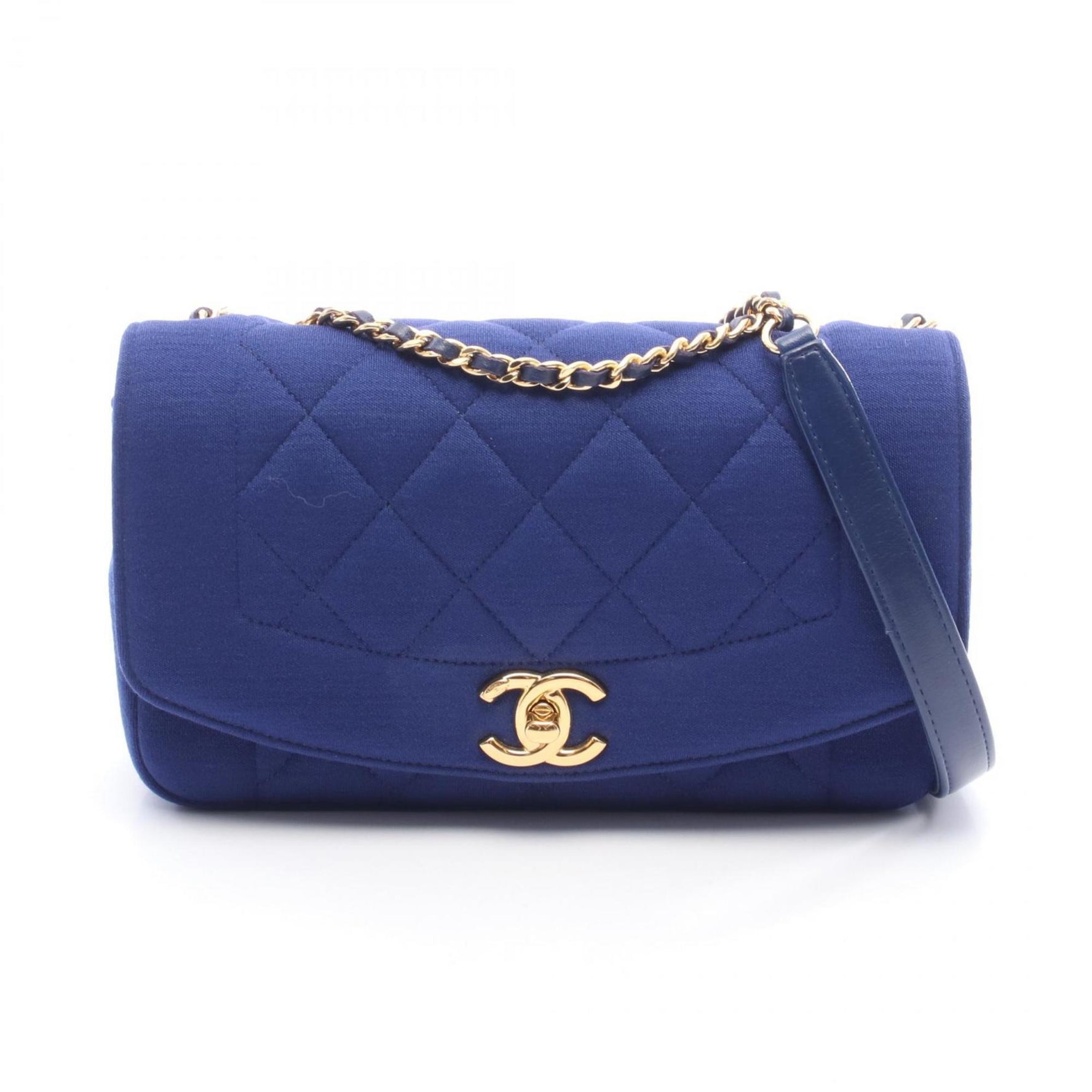 CHANEL Matelasse Diana Flap Shoulder Bag, Cotton and Jersey