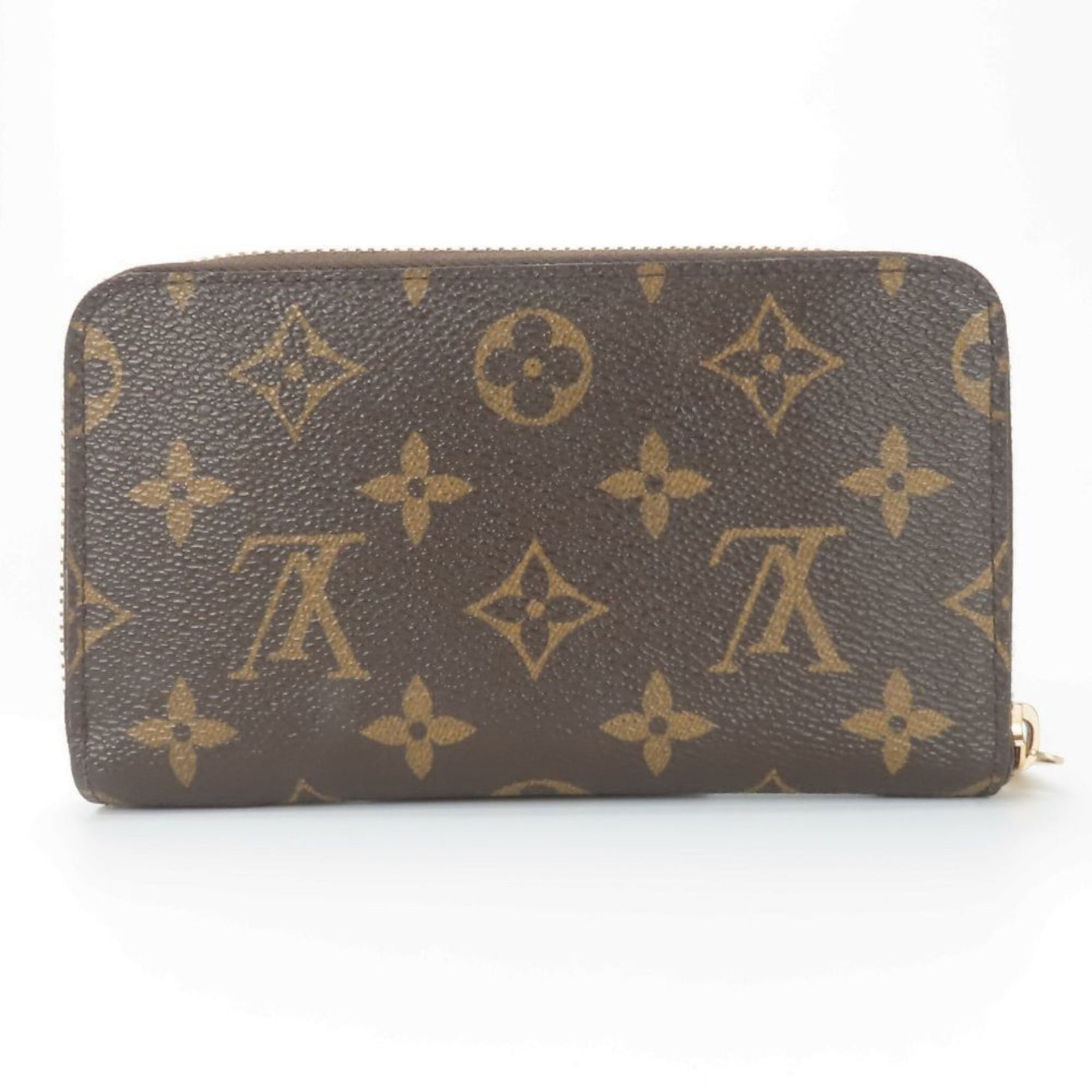 Louis Vuitton Zippy Compact Wallet Monogram Bifold Wallet, Brown and Beige