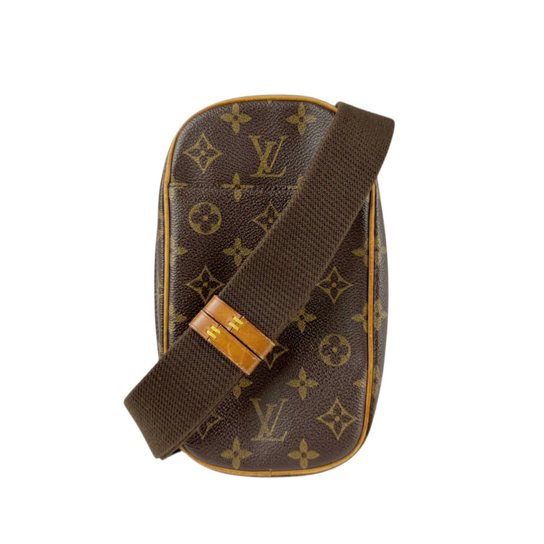 Louis Vuitton Body Bag Monogram Pochette Ganju Canvas Brown Men's