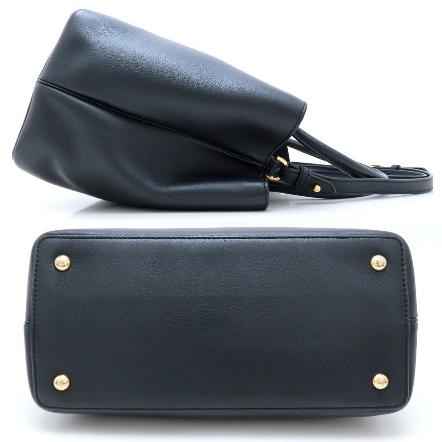 FENDI Handbag Leather