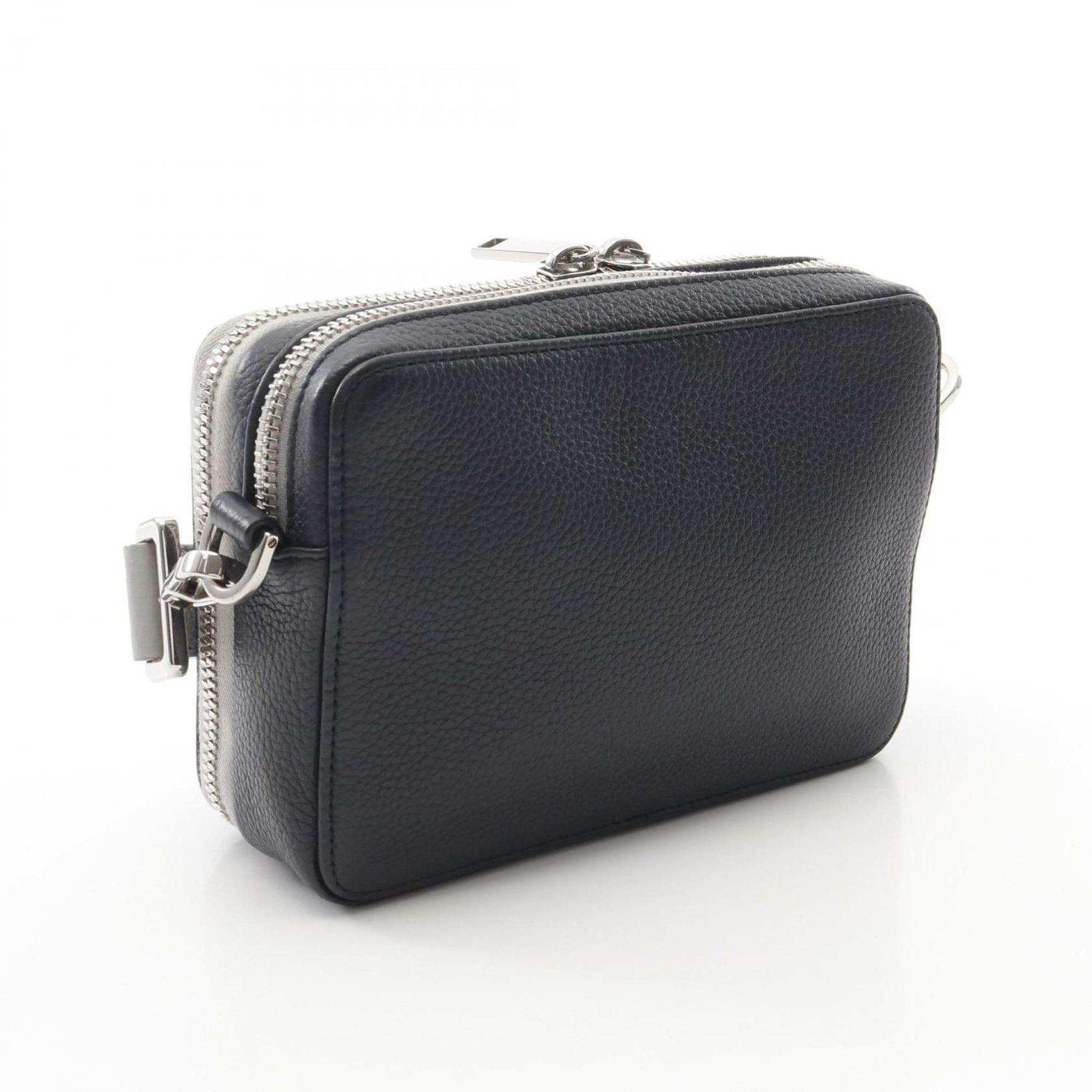 Christian Dior Dior Leather Shoulder Bag in Navy/Gray