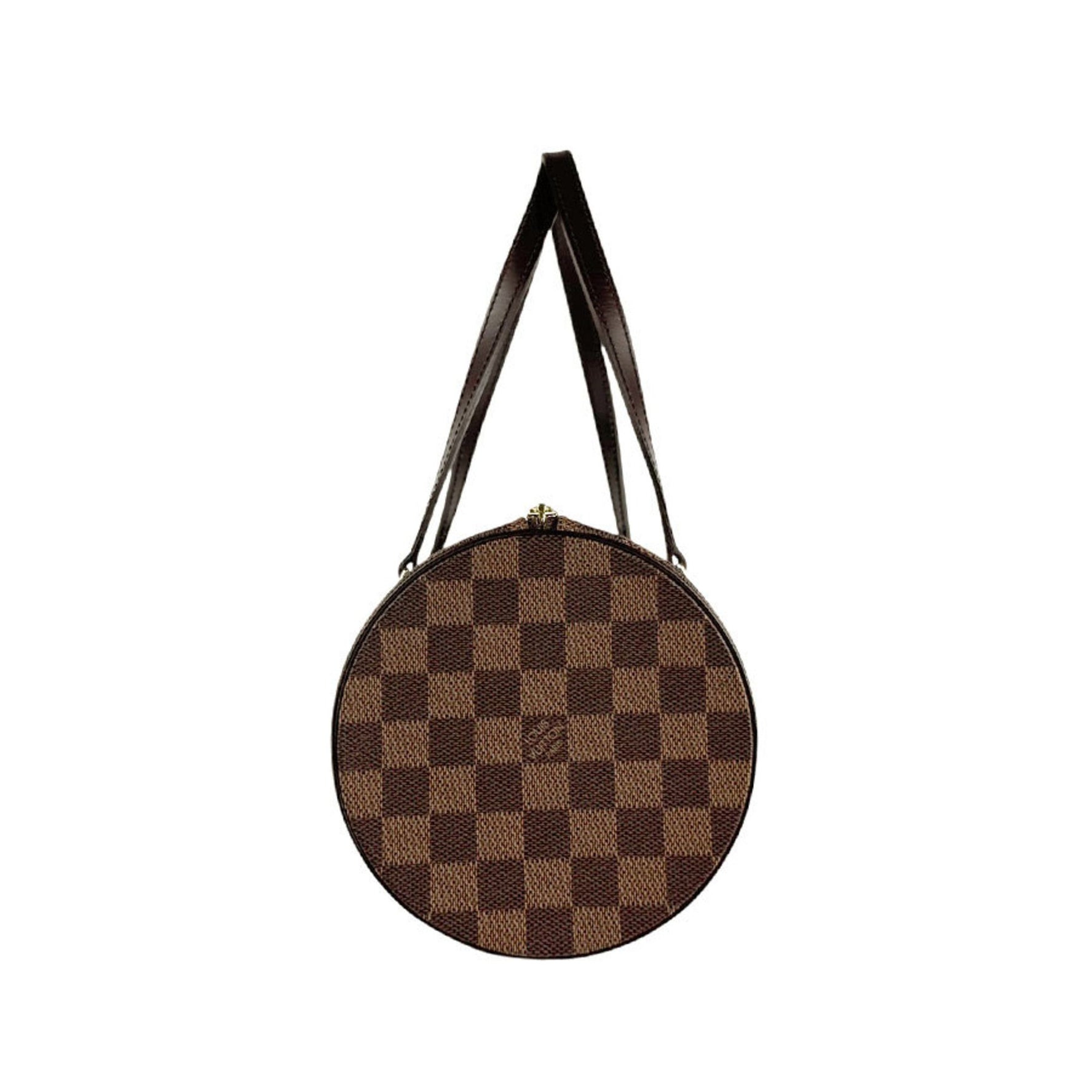 Louis Vuitton Damier Papillon 30 Shoulder Bag in Canvas and Ebene Leather, Women's, N51303 z6522