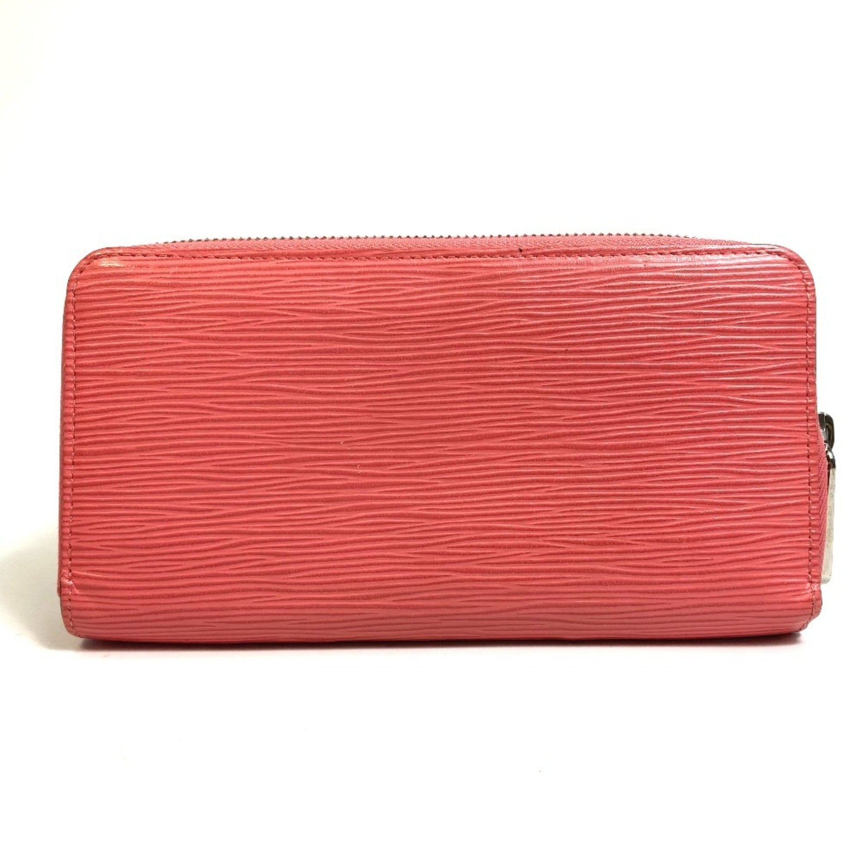 Louis Vuitton Epi Zippy Wallet, Round Zip Long Leather, Corail, Pink