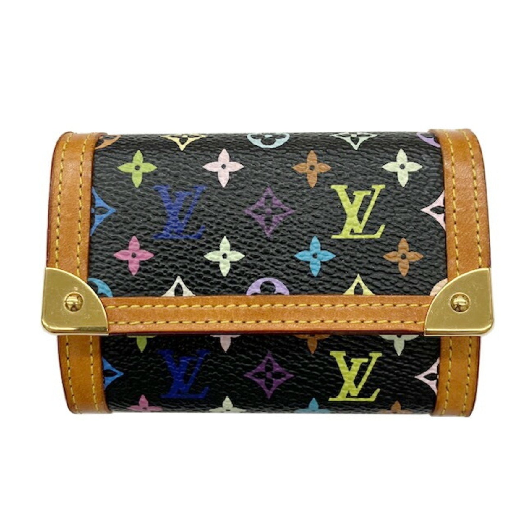 Louis Vuitton Portemonnaie Plat Monogram Multicolor Wallet/Coin Case Coin Purse