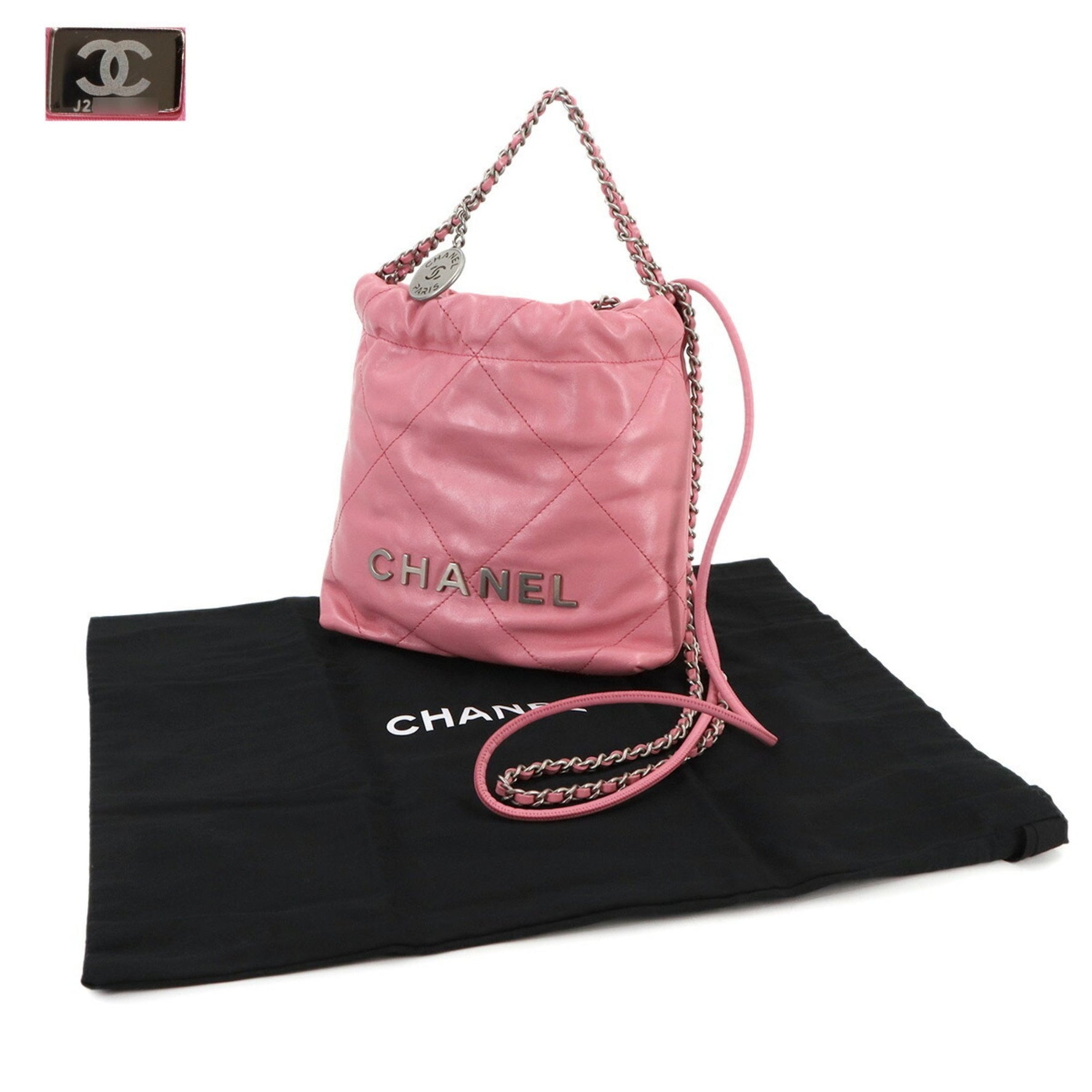 CHANEL 22 Mini Chain Hand/Shoulder Bag in Calfskin