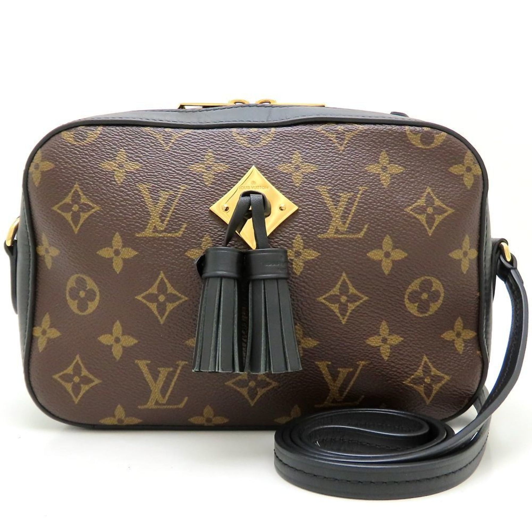 LOUIS VUITTON Monogram Saintonge M43555 Shoulder Bag Brown Noir