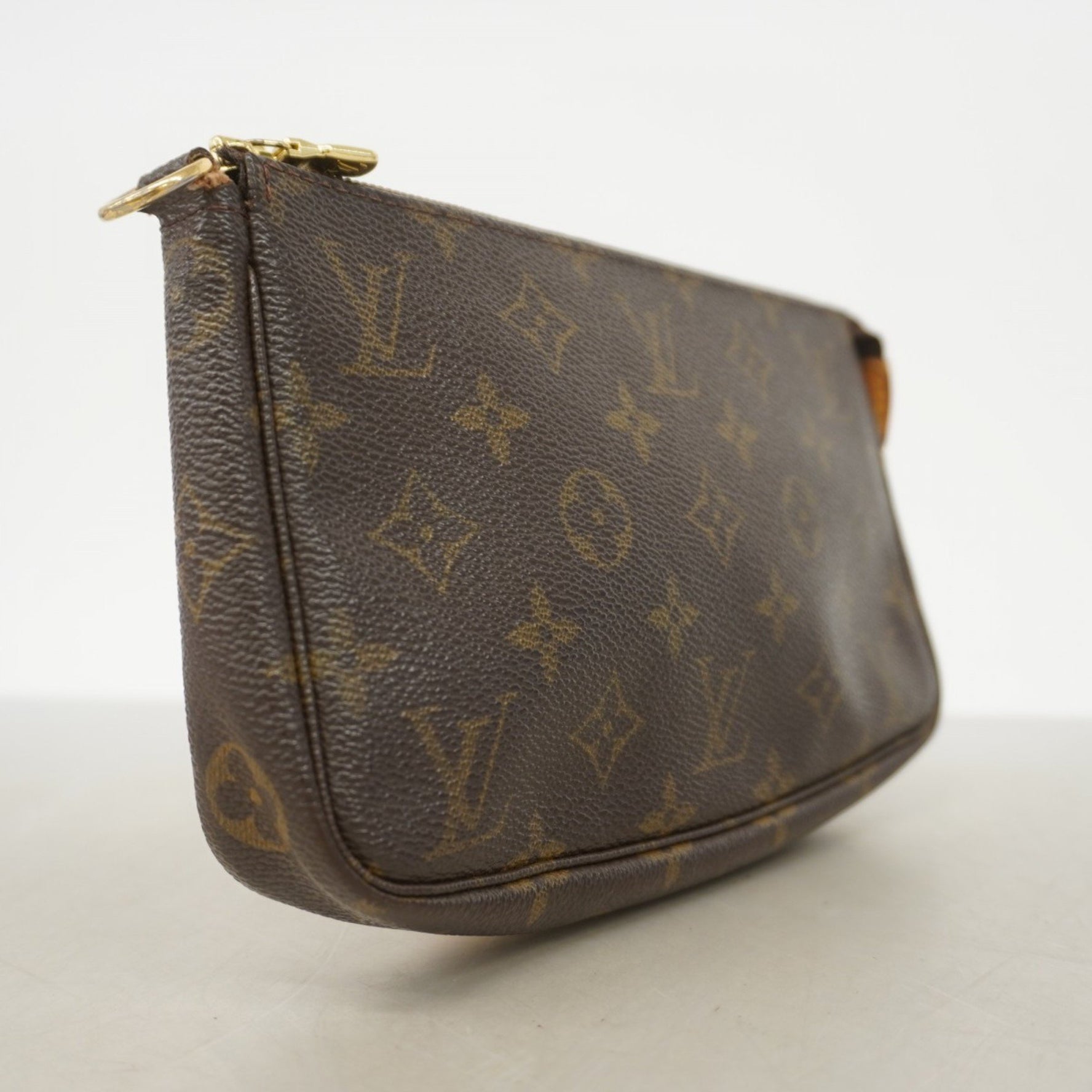 Louis Vuitton Monogram Pochette Accessoires M51980 Brown Women's Pouch