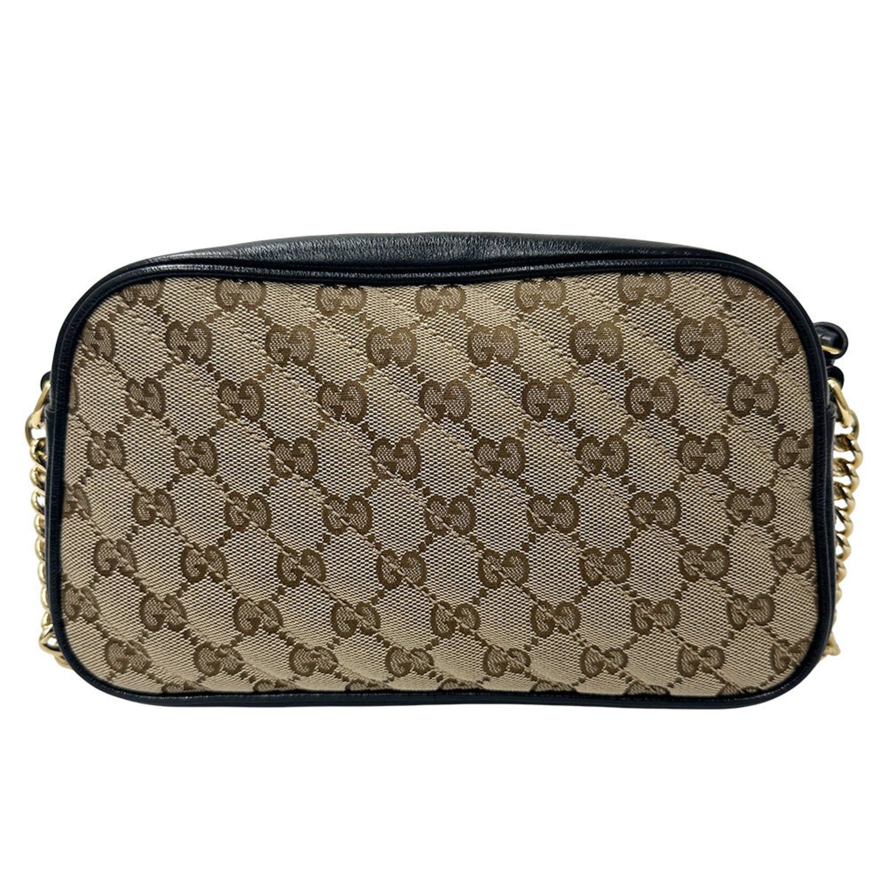 Gucci GG Marmont Quilted Shoulder Bag (Brown/Black)