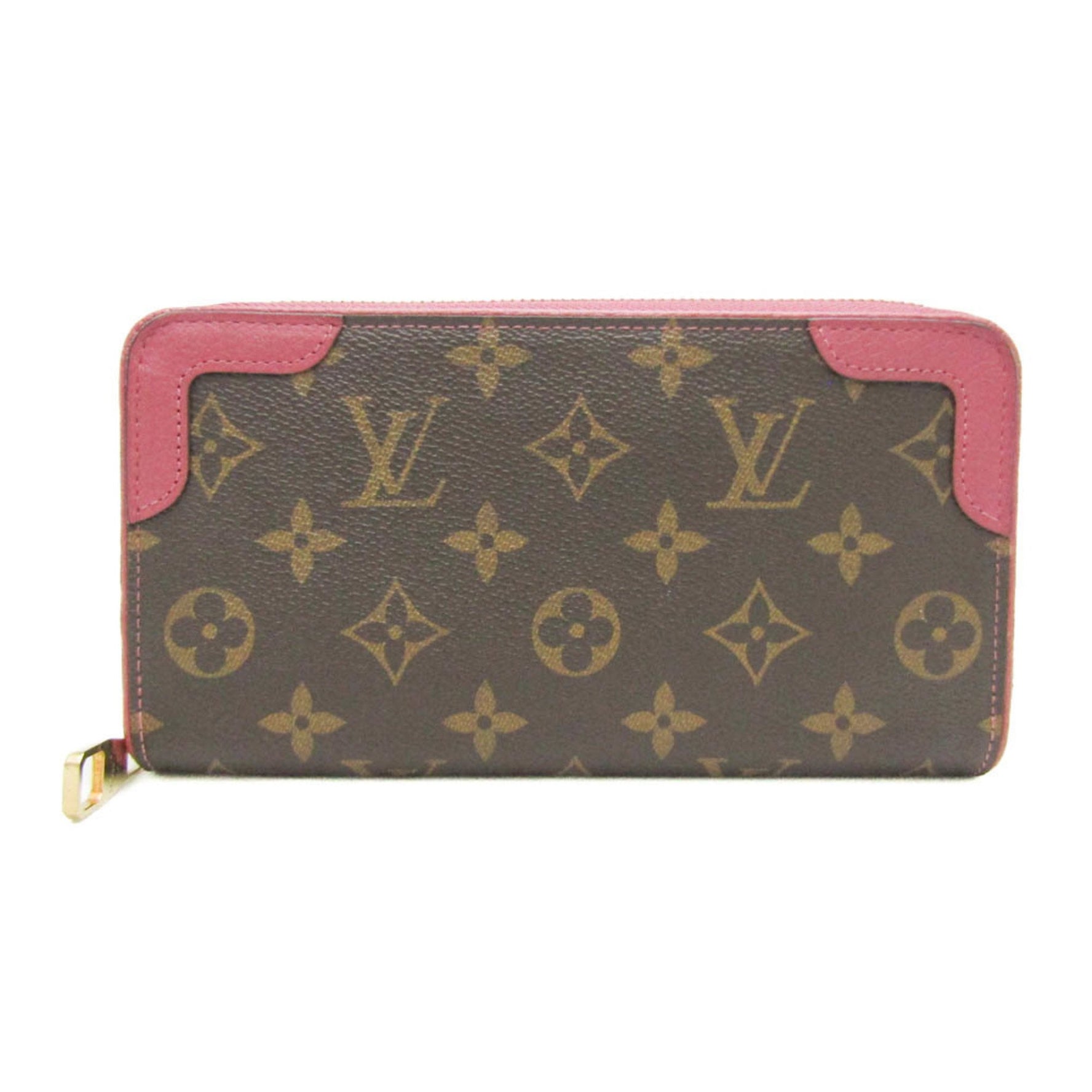 Louis Vuitton Monogram Retiro Zippy Wallet M64151 Women's Monogram Long Wallet (bi-fold) Monogram,Rose Pink