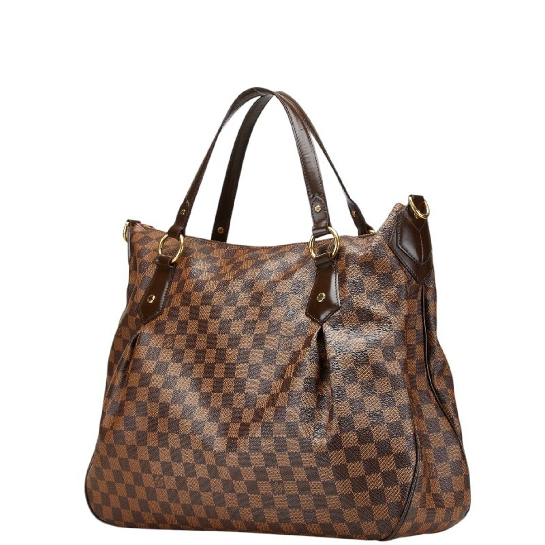 Louis Vuitton Damier Evora GM Handbag/Shoulder Bag, 2-Way, N41132, Brown PVC Leather, Women's, LOUIS VUITTON