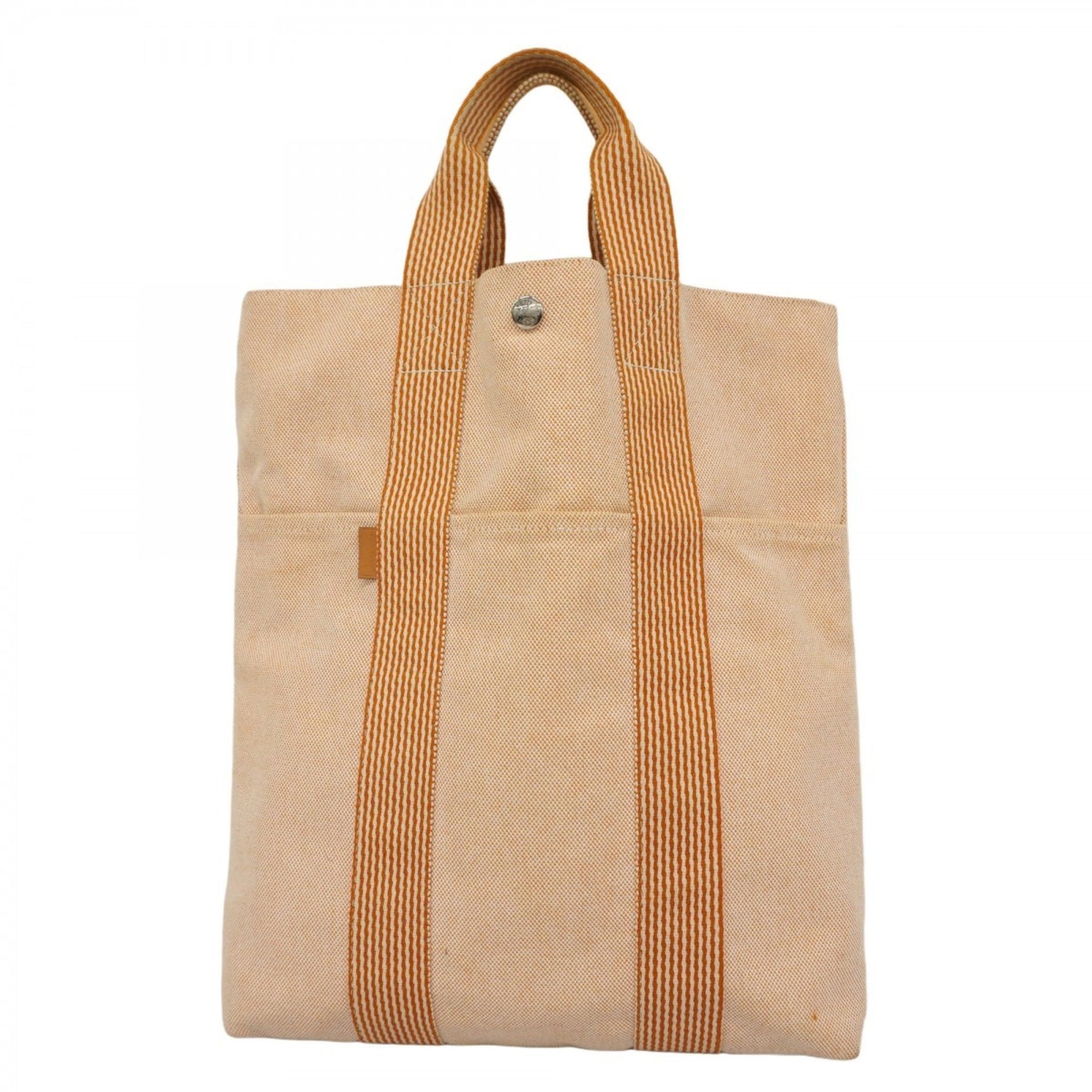 Hermes New Fool Tote Cabas Canvas Bag