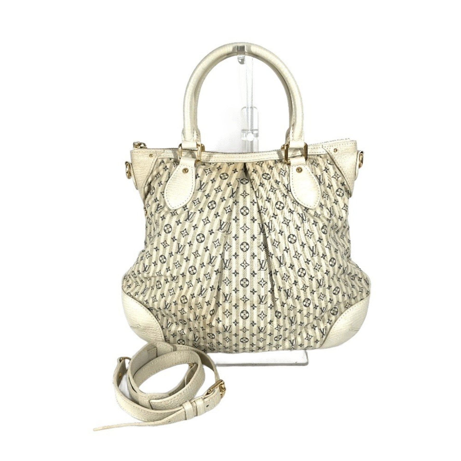 LOUIS VUITTON M95494 Monogram Minilan Marina PM Handbag, 2-way bag, Tote Shoulder Canvas, Women's, White