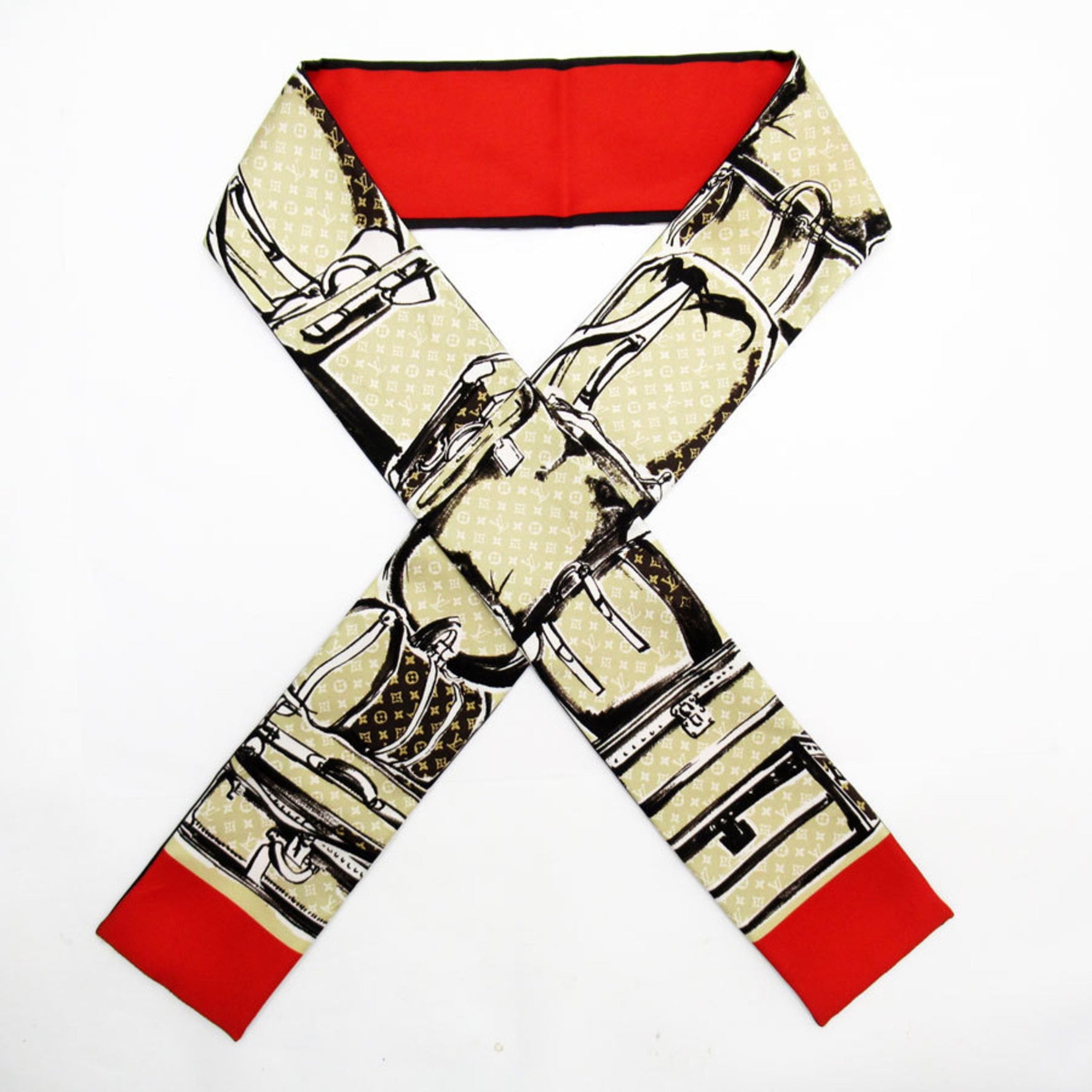 Louis Vuitton LOUIS VUITTON Scarf/Muffler Bandeau Silk Multicolor Women's t19346a