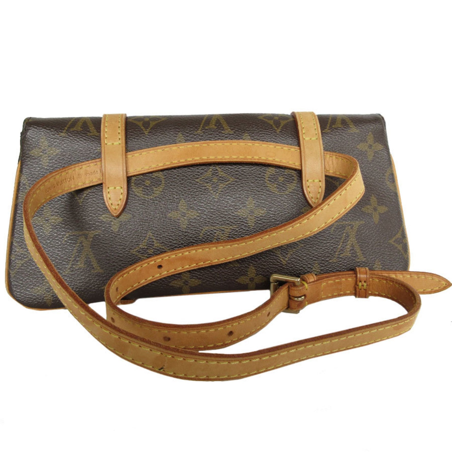 Louis Vuitton Waist Bag Monogram Pochette Marel Canvas Brown Gold Men's