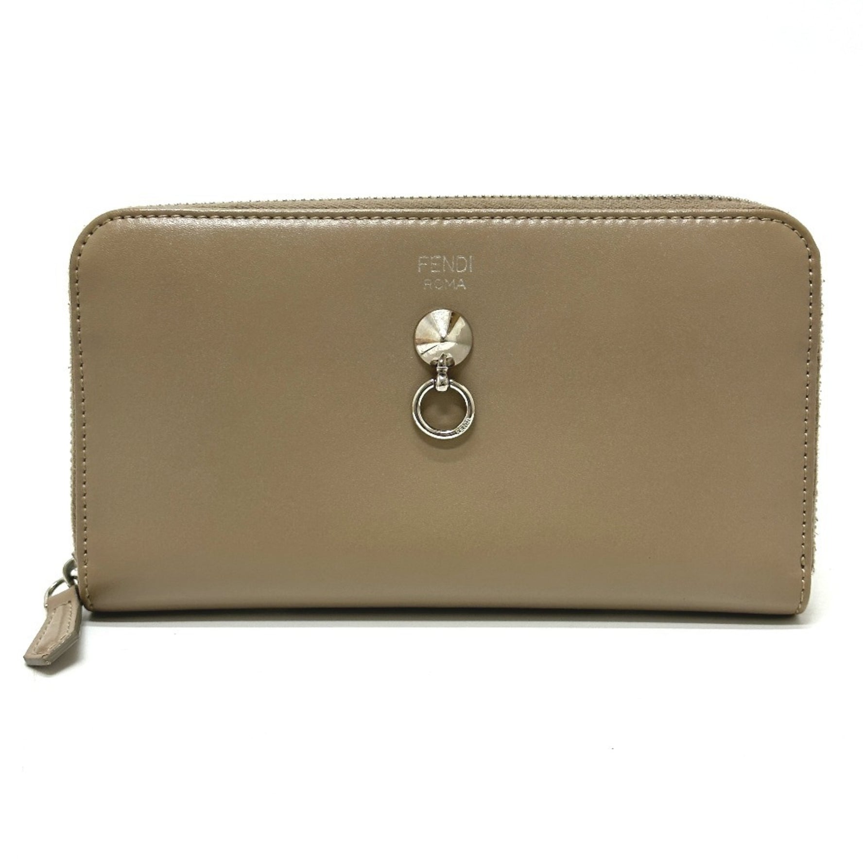 FENDI By the Way Round Zip Long Wallet, Leather