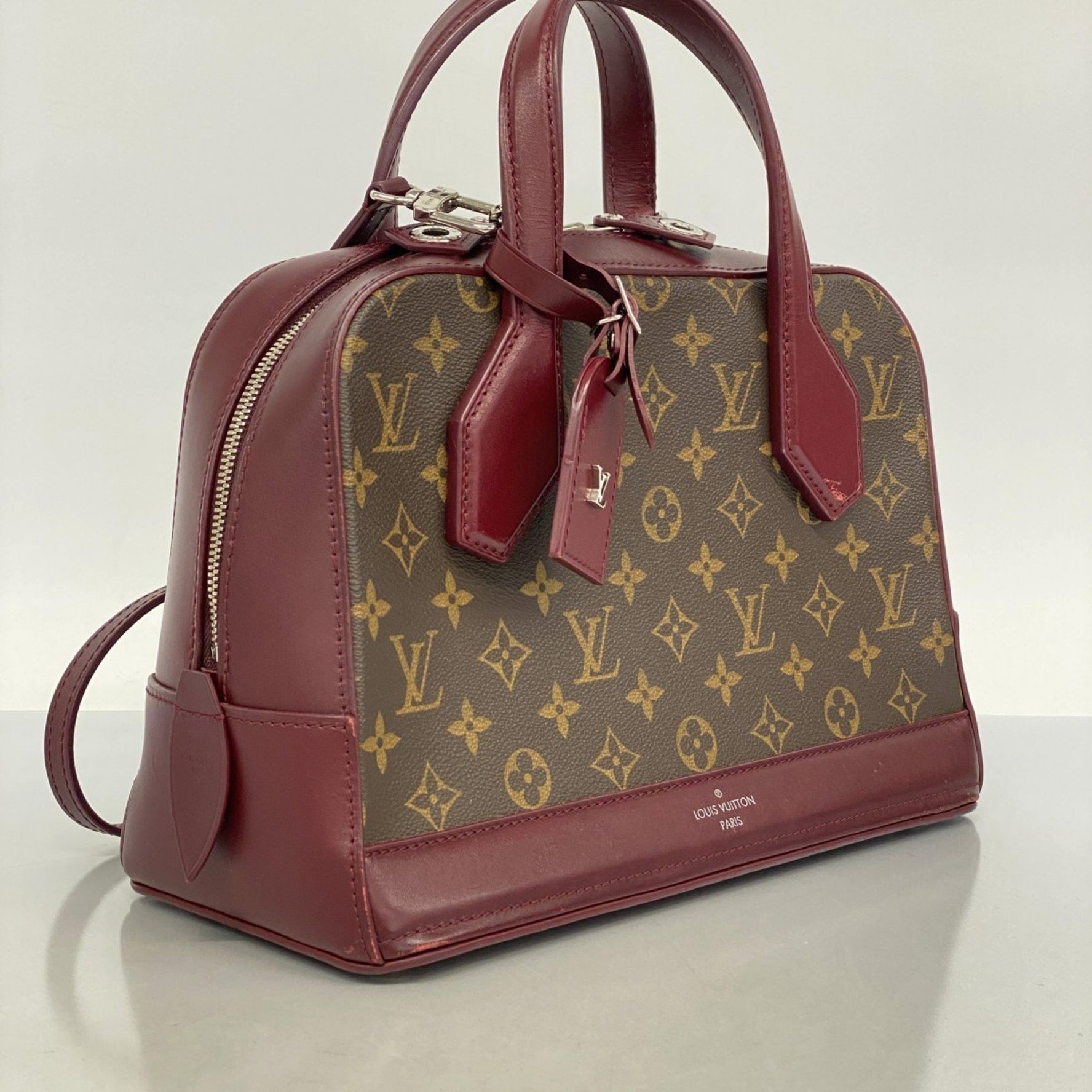 Louis Vuitton Monogram Dora PM Handbag Brown/Bordeaux Bag