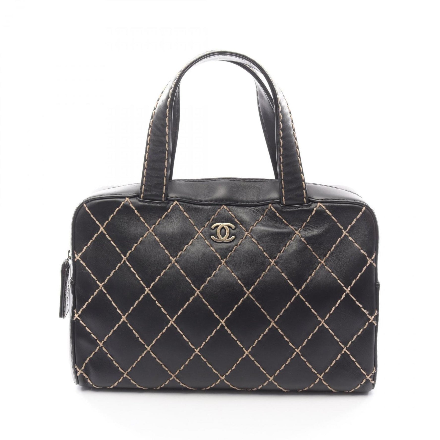 CHANEL Wild Stitch Handbag, Leather