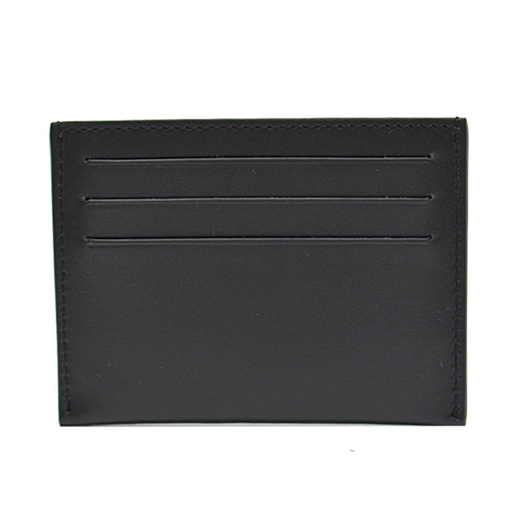 Givenchy card case black x white blue leather pass business holder men's