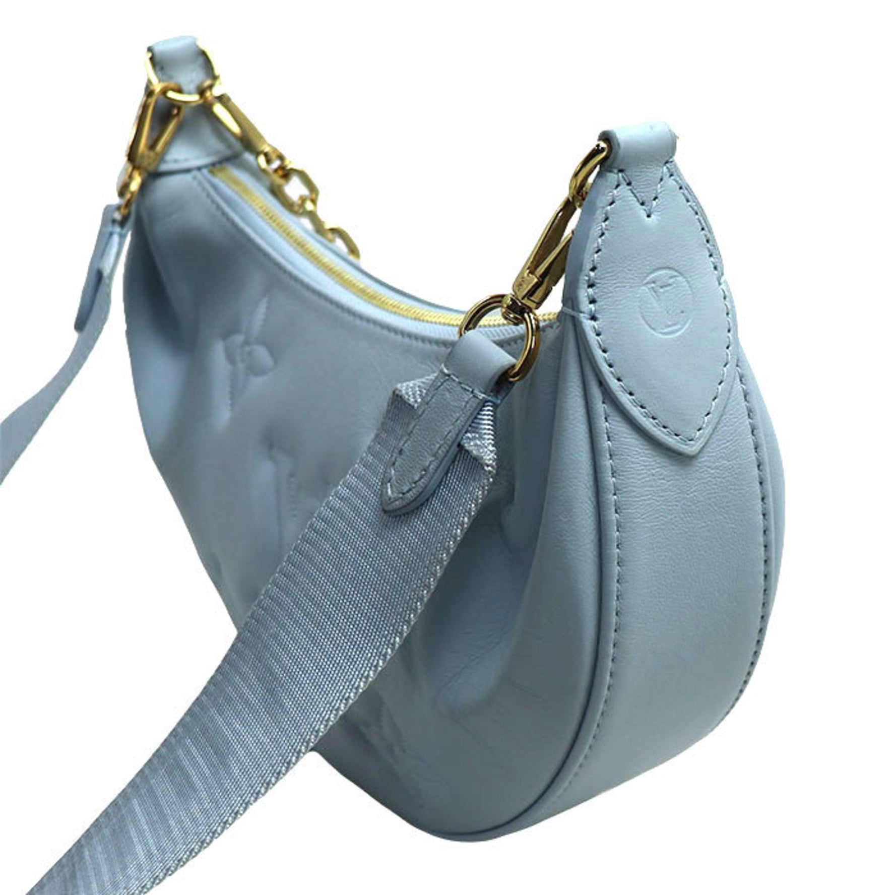 Louis Vuitton Over the Moon Shoulder Bag Bubble Gram Blue Glacier