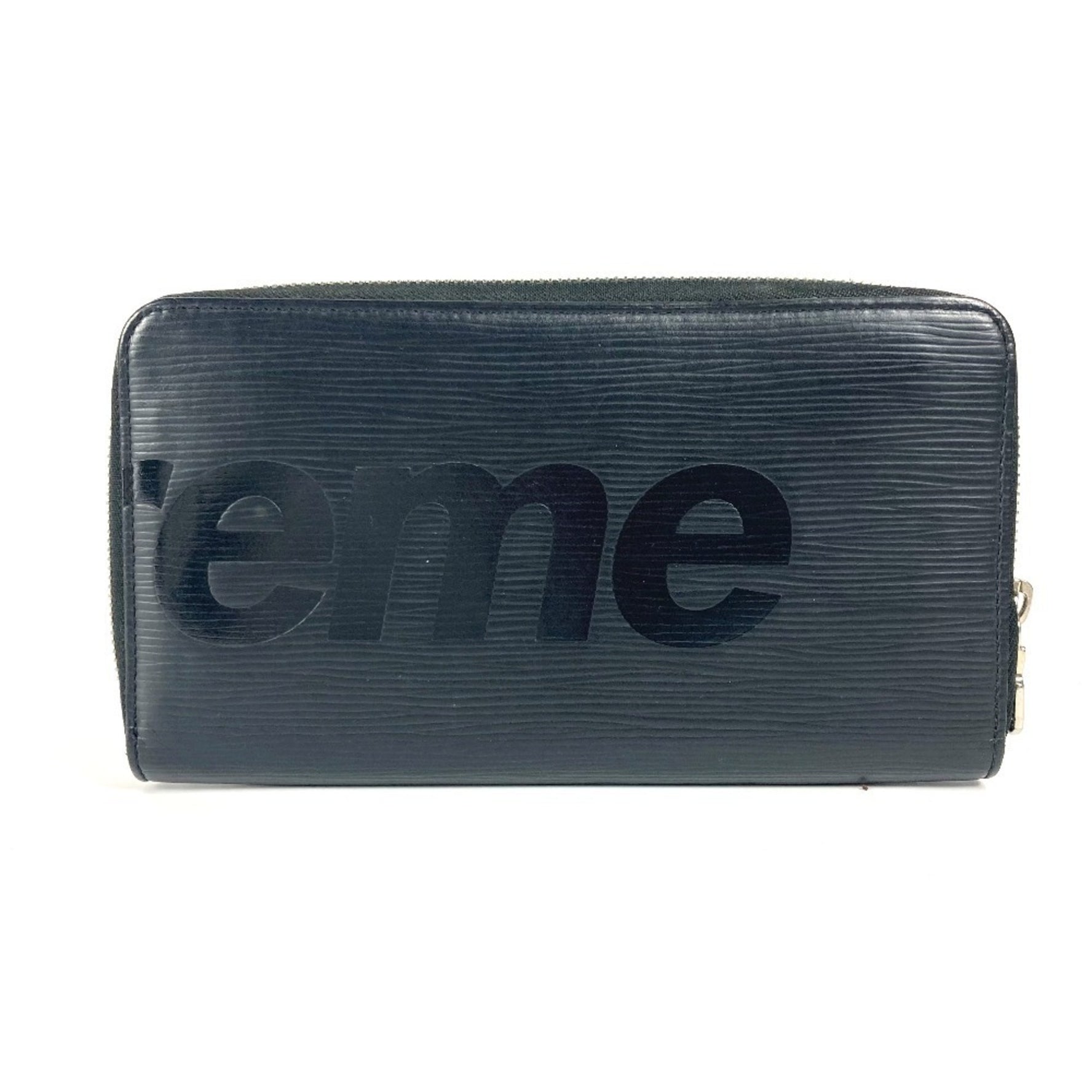 Louis Vuitton Epi Supreme Collaboration Zippy Organizer Louis vuitton×SUPREME Z.ORG.SP EPI DWT NOIR Long Wallet Leather Men's Noir Black