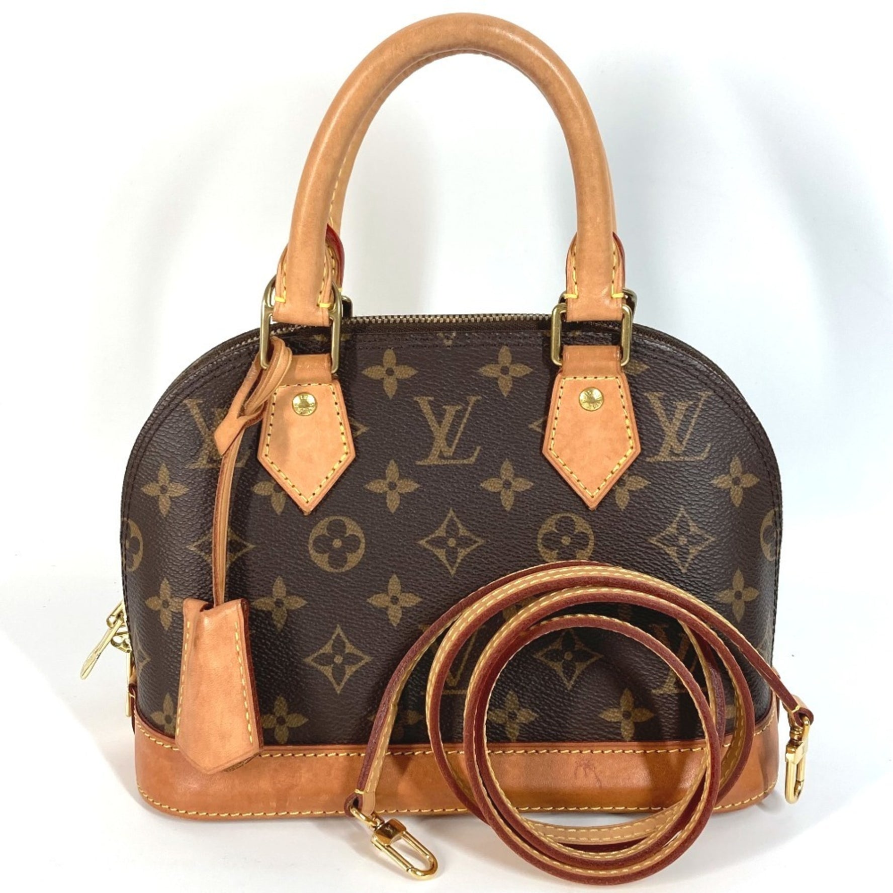Louis Vuitton Monogram Alma BB Crossbody Bag Handbag Shoulder Canvas