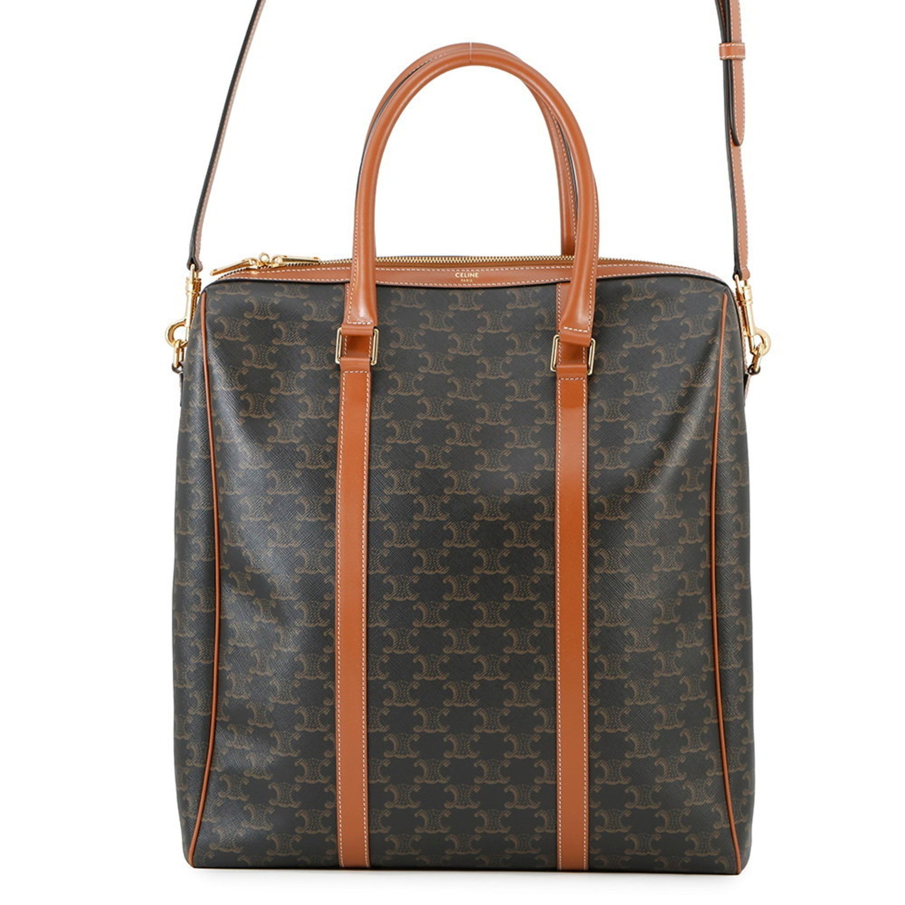 Celine Triomphe Vertical Boston Tote Bag Shoulder