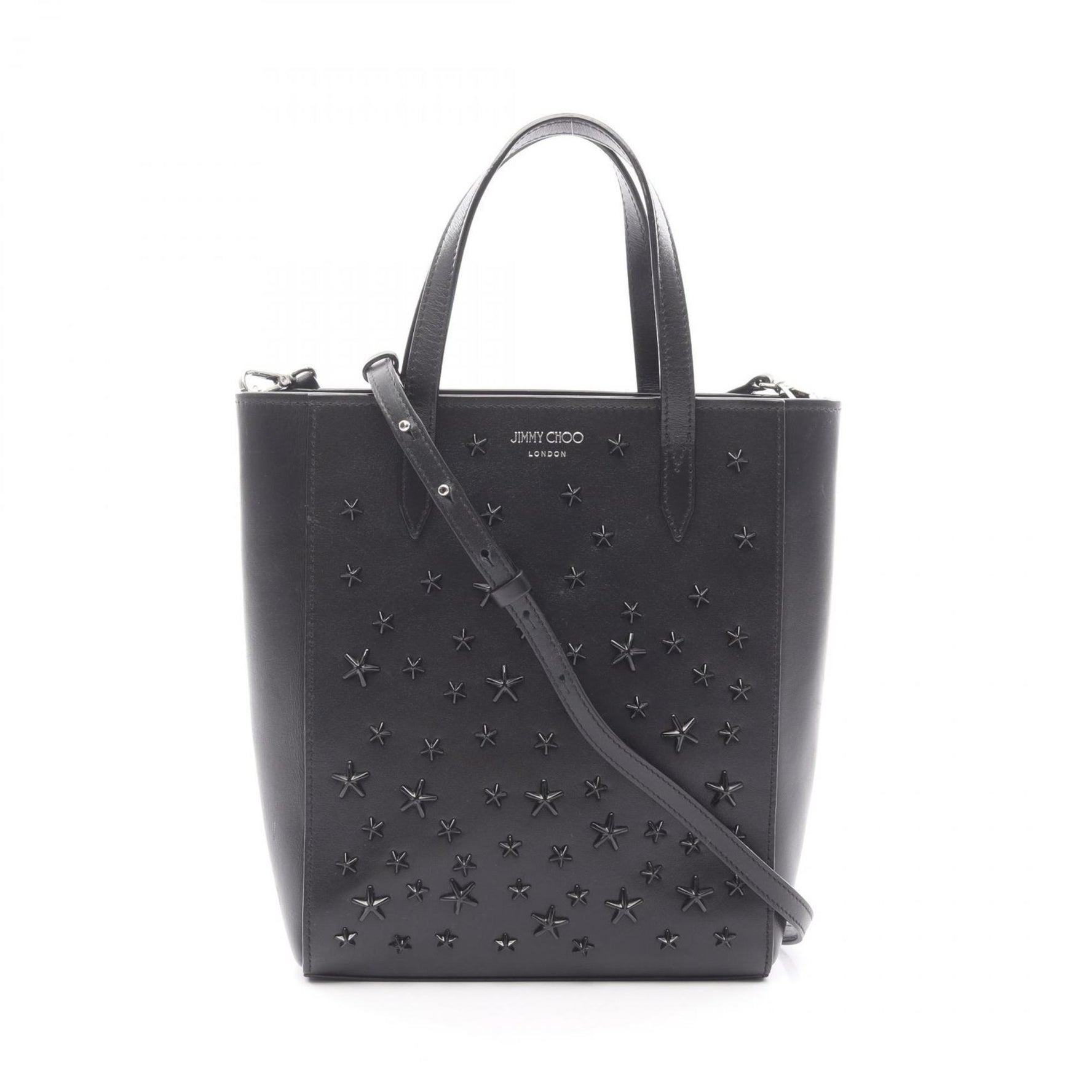JIMMY CHOO BRIA TOTE N S Leather Tote Bag