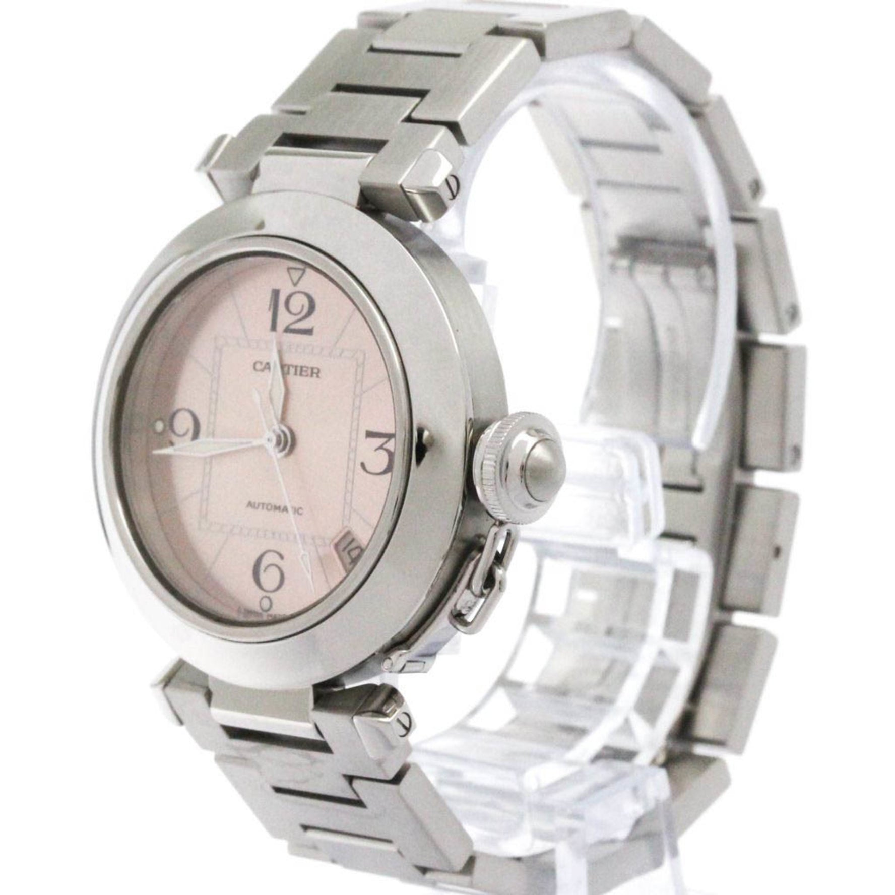 CARTIER Pasha C Steel Automatic Watch Polished