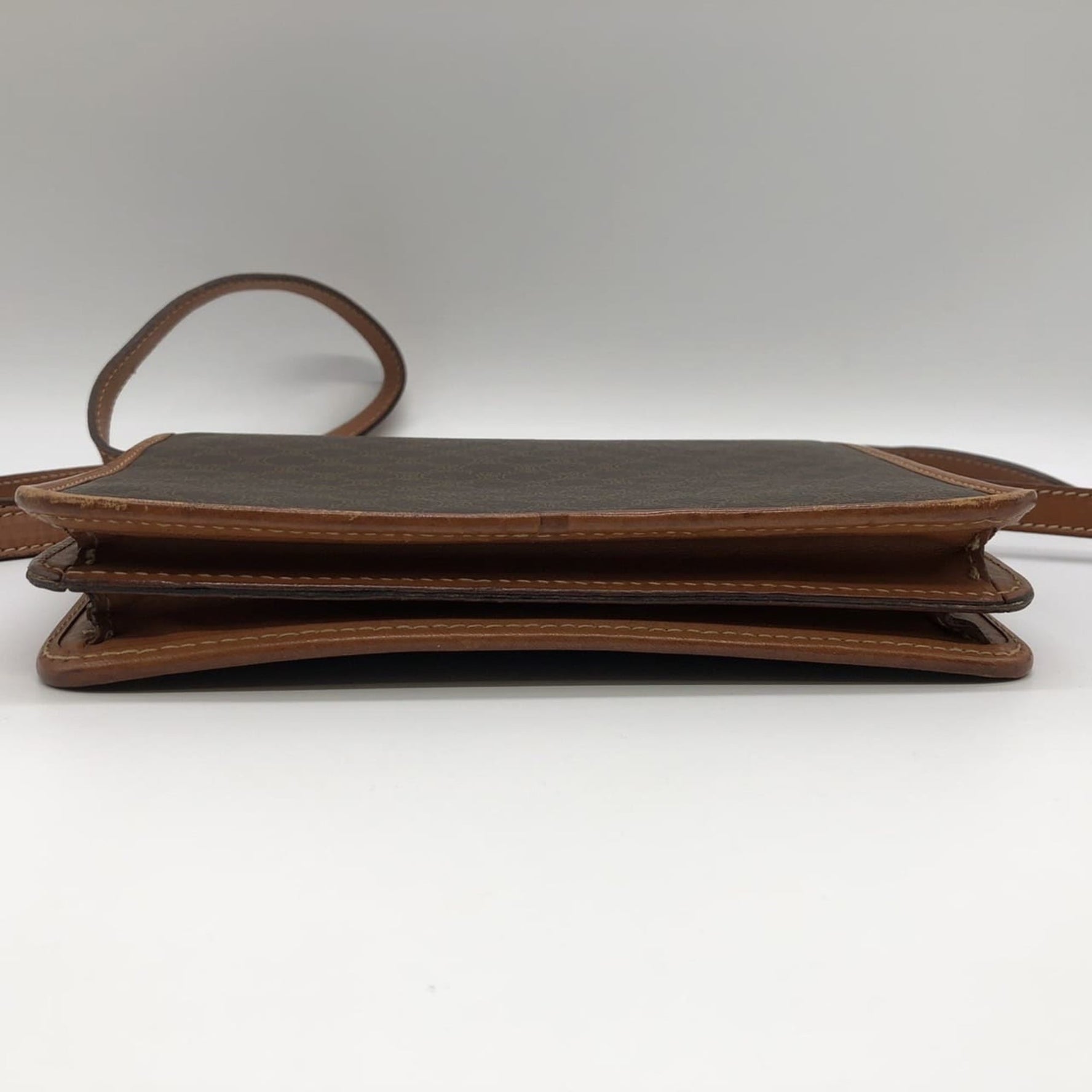 CELINE Macadam Shoulder Bag in Leather