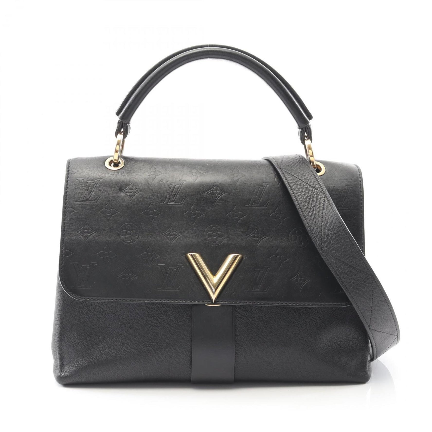 Louis Vuitton Very Monogram Noir Handbag, Leather