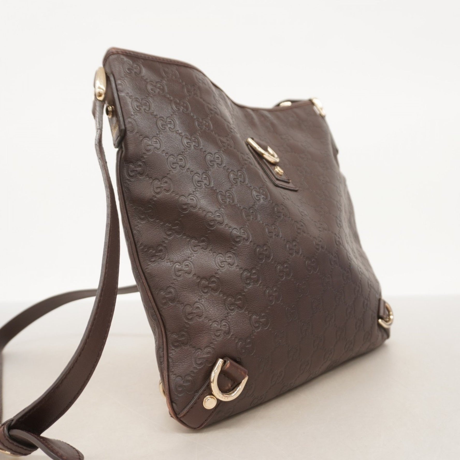 Gucci Shoulder Bag Guccissima Leather Champagne