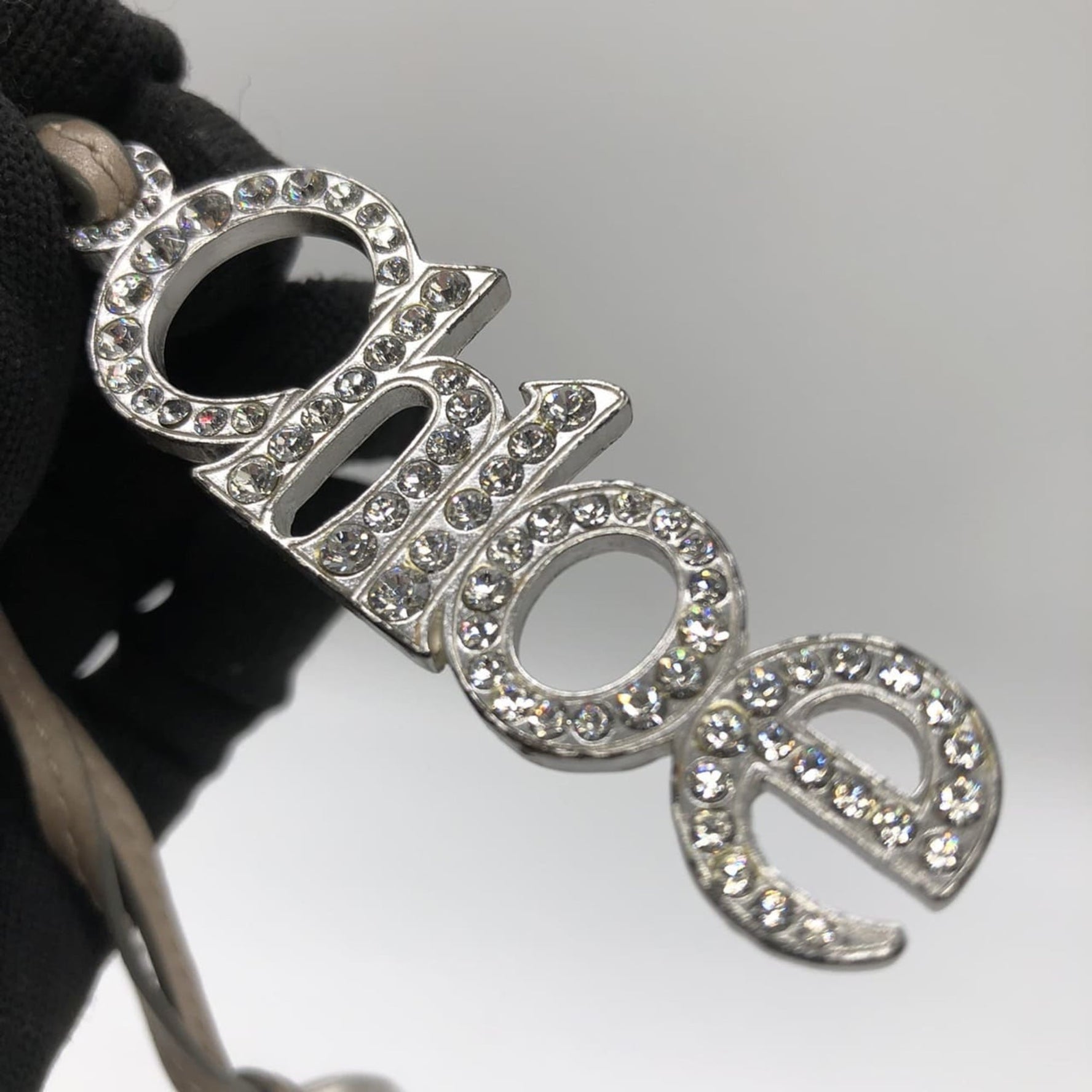 Chloé Chloe Key Ring Keychain Leather Plated Charm