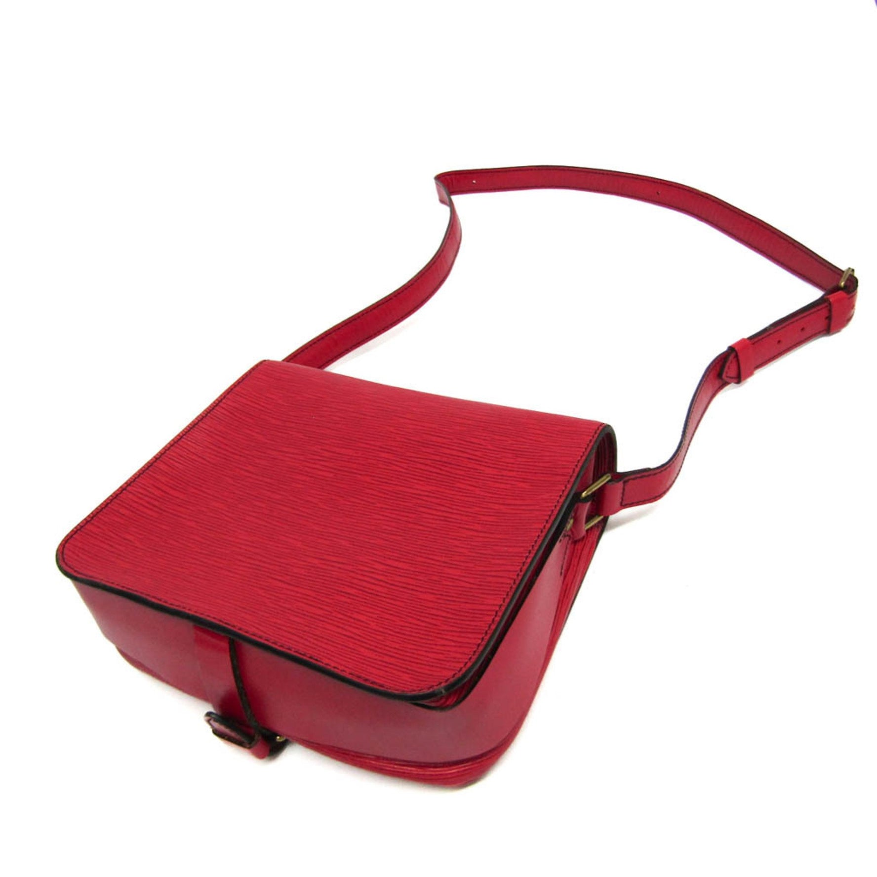Louis Vuitton Epi Cartouchiere Shoulder Bag Castilian Red