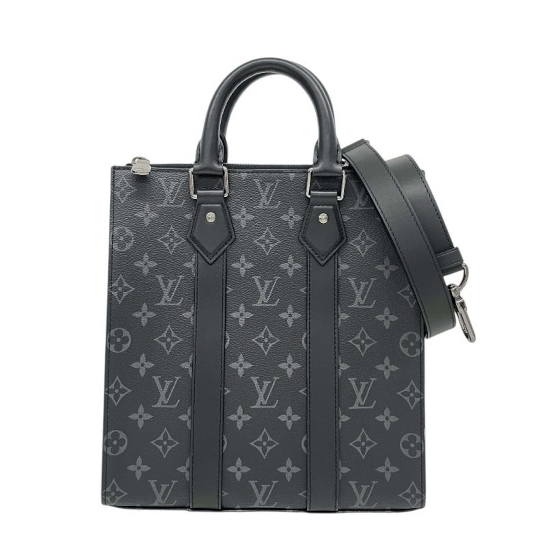 Louis Vuitton Sac Plat Cross Monogram Eclipse Handbag