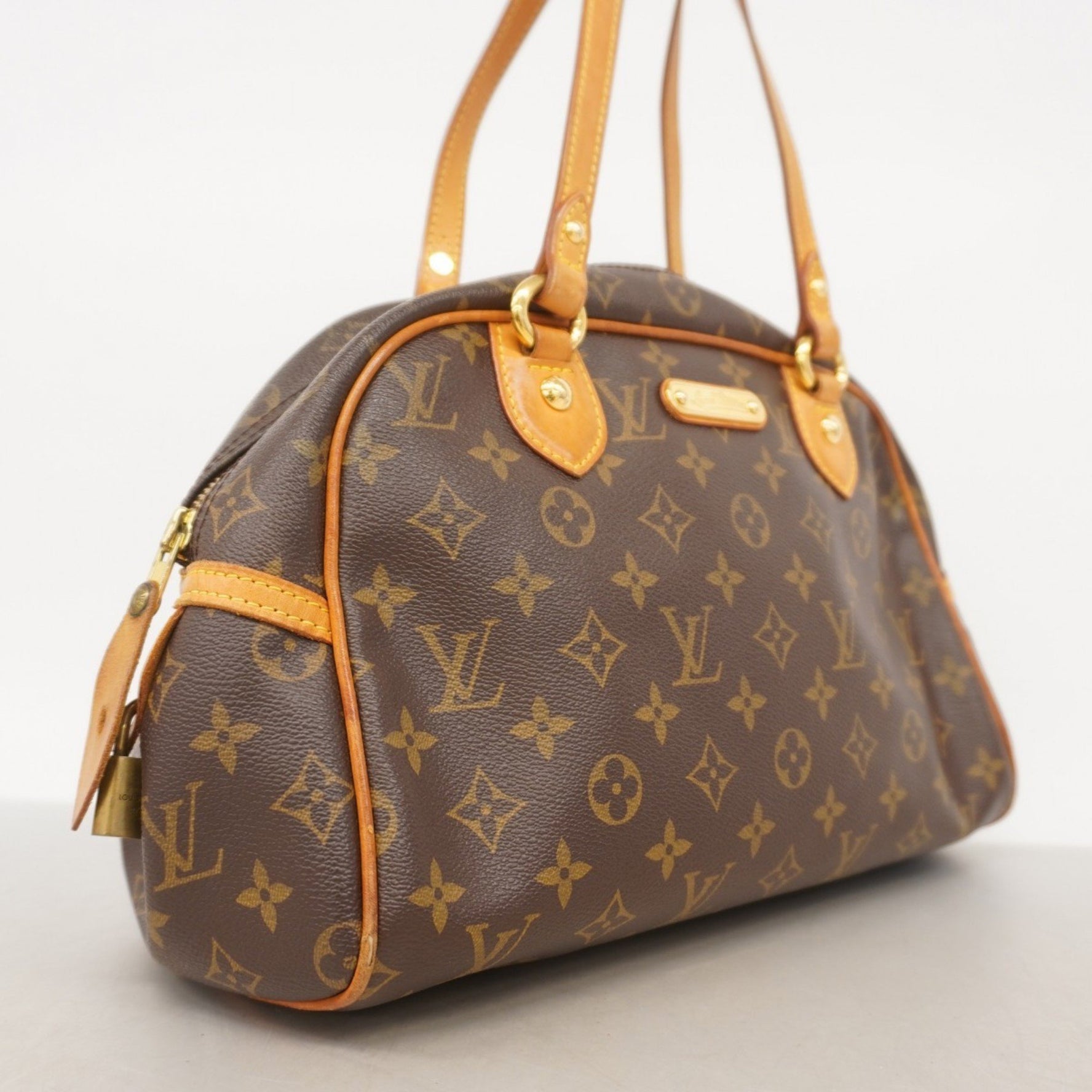 Louis Vuitton Monogram Montgreuil PM Handbag M95565 Brown Women's