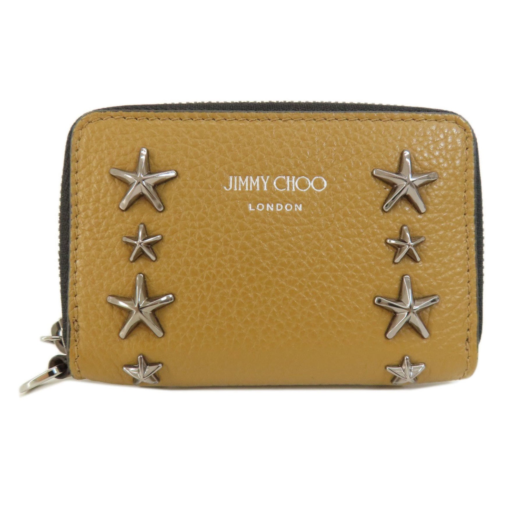 Jimmy Choo Star Motif Coin Case Leather