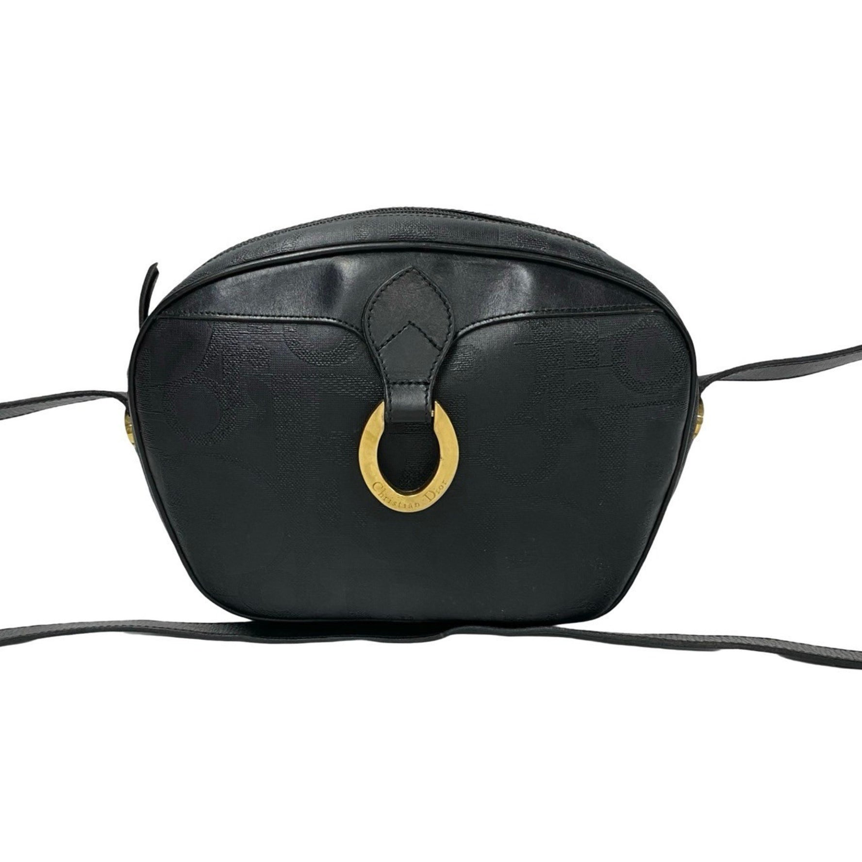 Christian Dior logo hardware, Trotter pattern leather genuine shoulder bag pochette sacoche