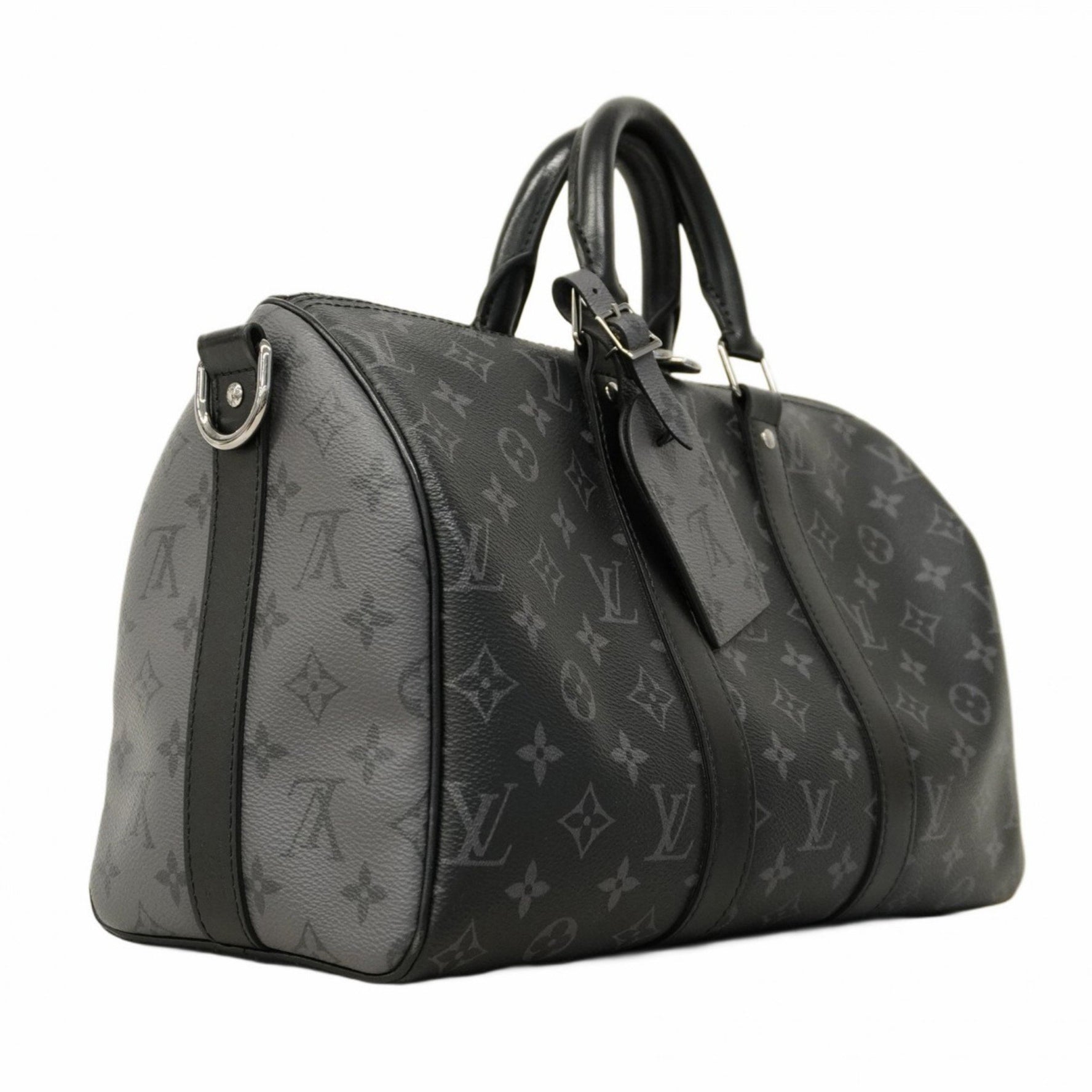 Louis Vuitton Monogram Eclipse Speedy Bandouliere 35 Handbag Black/Gray Bag
