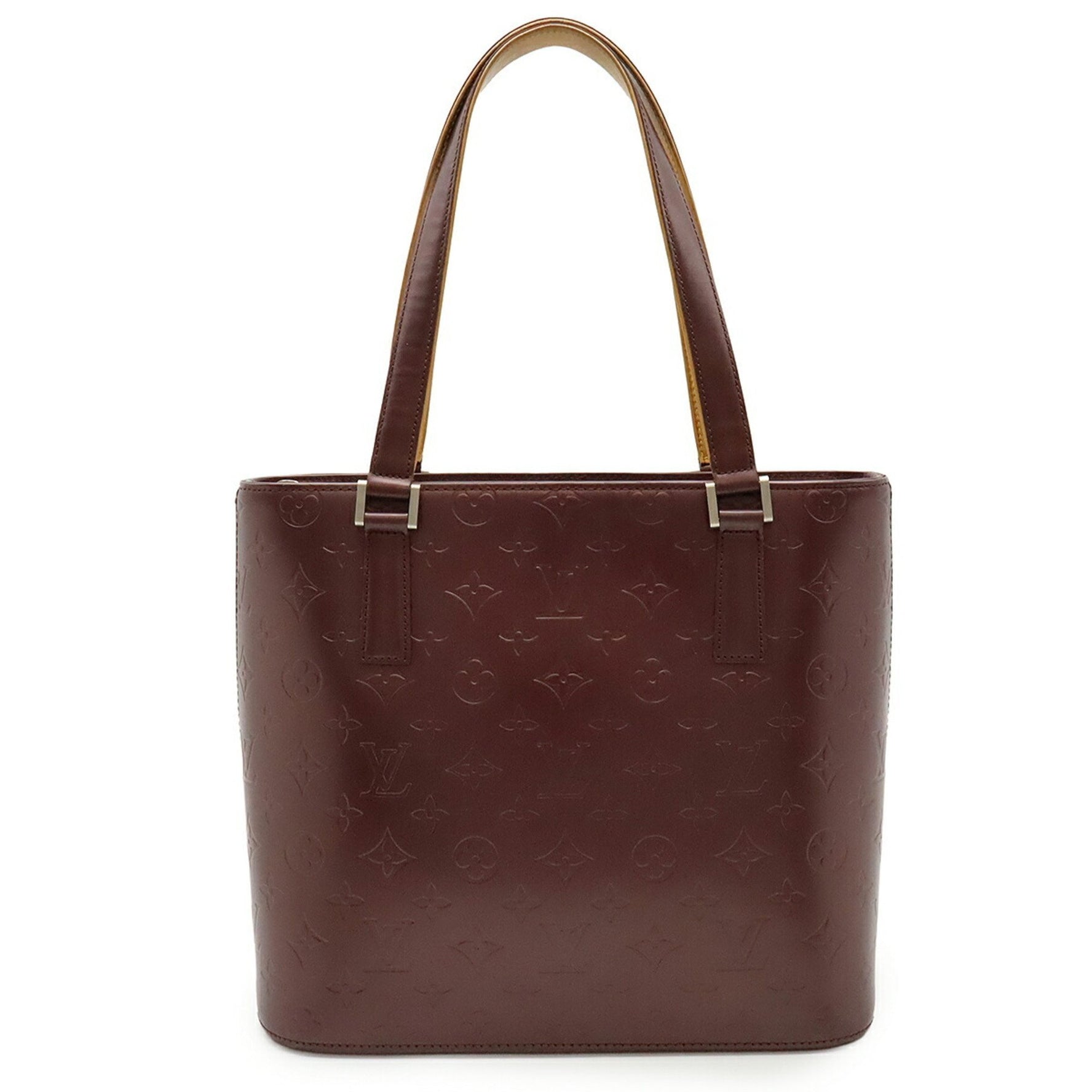 Louis Vuitton Monogram Matte Stockton Tote Bag/Shoulder Bag in Leather, Purple