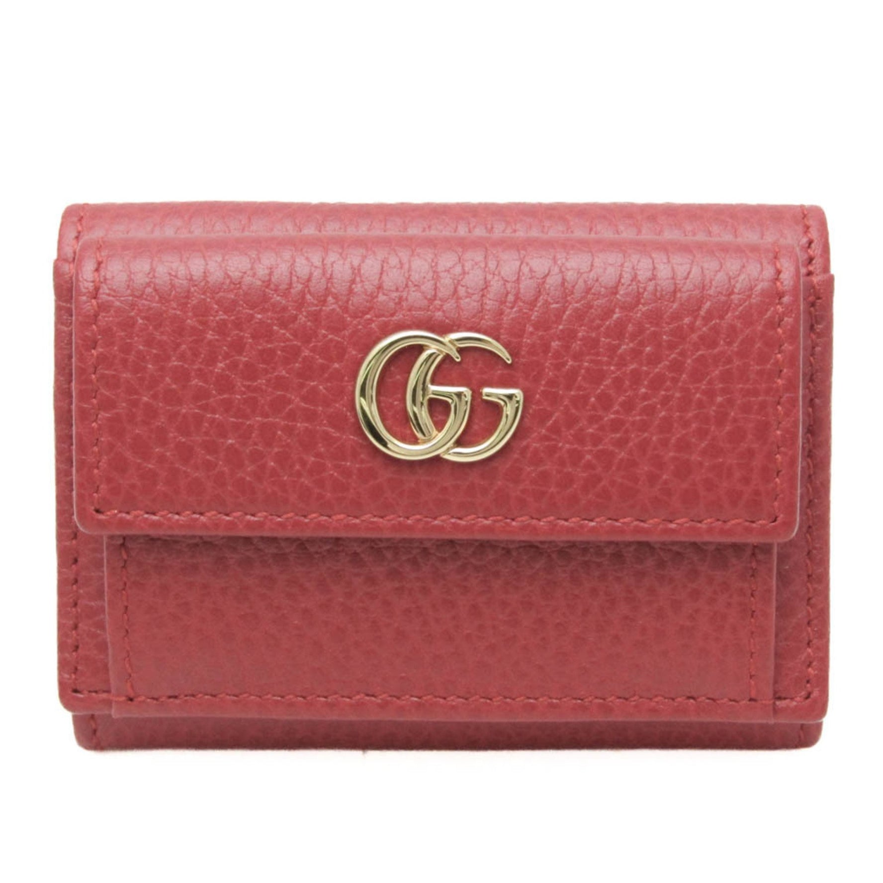 Gucci Petit Marmont Women's Leather Wallet (tri-fold) Red Color