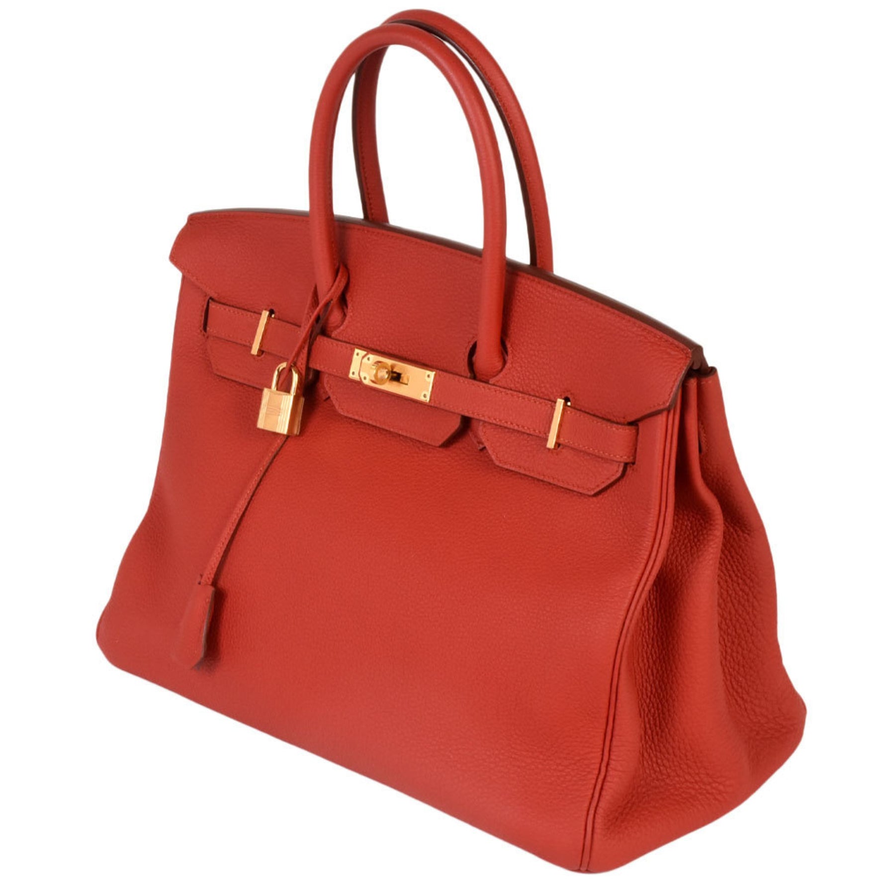 HERMES Birkin 35 Vermilion Togo T stamp (manufactured around 2015) Handbag