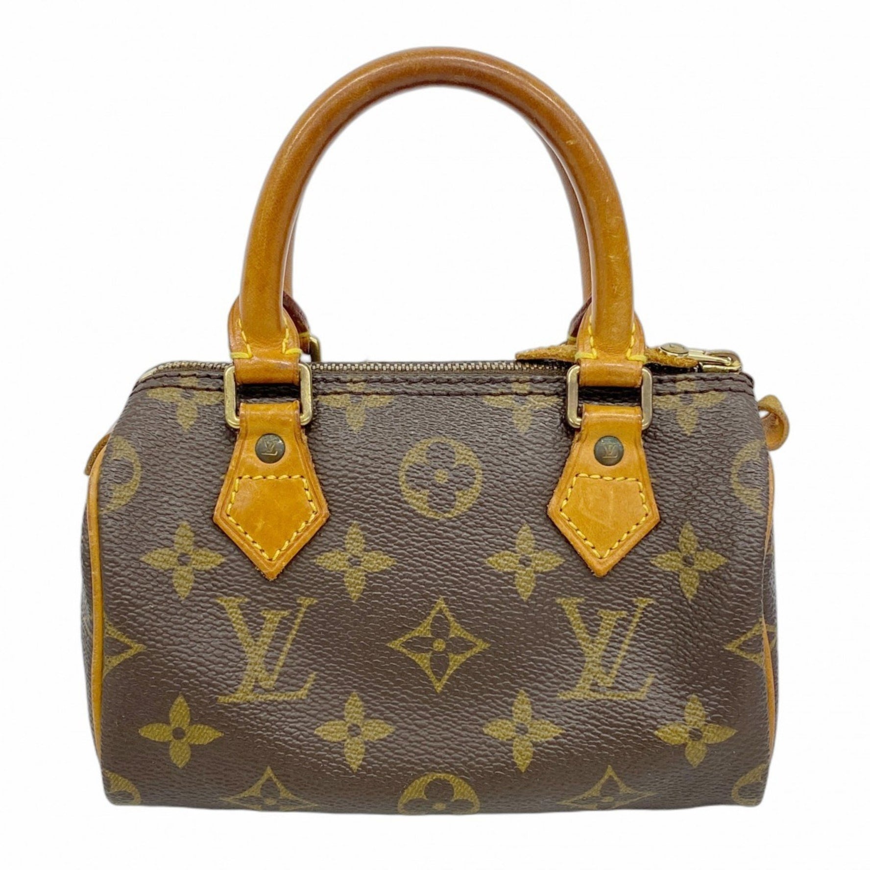 Louis Vuitton Monogram Mini Speedy Handbag M41534 Brown Women's