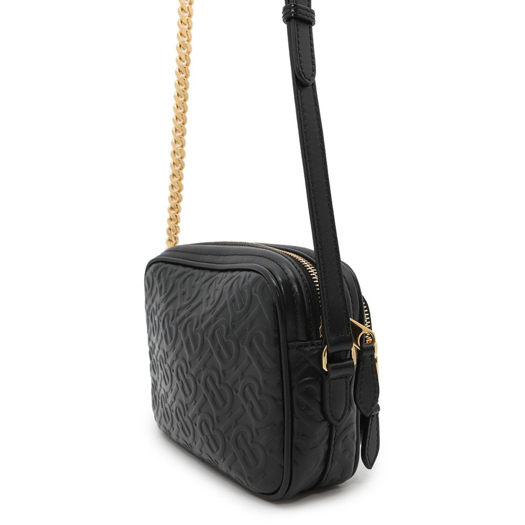 Burberry Shoulder Bag/Camera Bag TB Monogram Leather