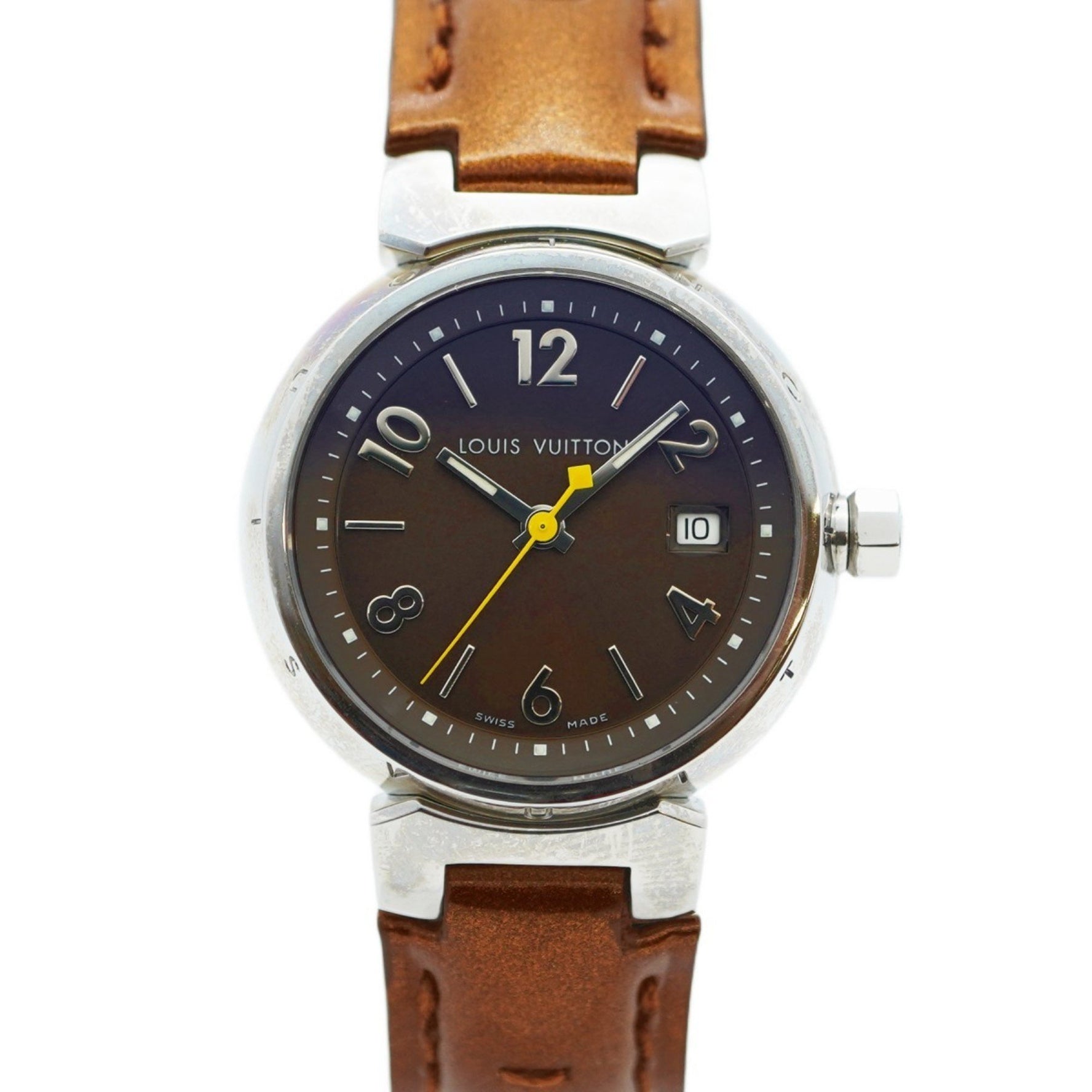 Louis Vuitton Tambour Q1211 Brown Dial Women's Watch