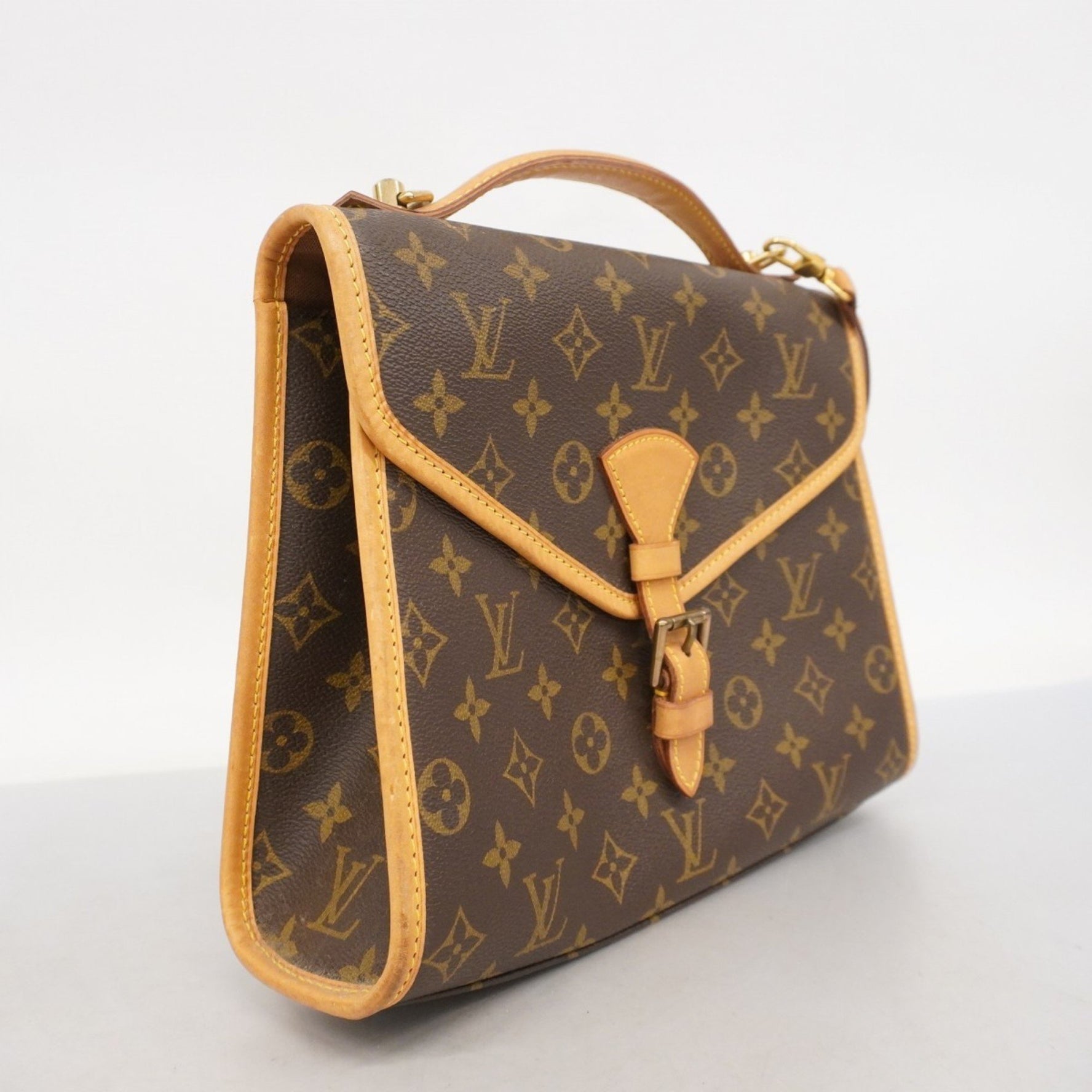 Louis Vuitton Monogram Bel Air Handbag M51122 Brown Women's